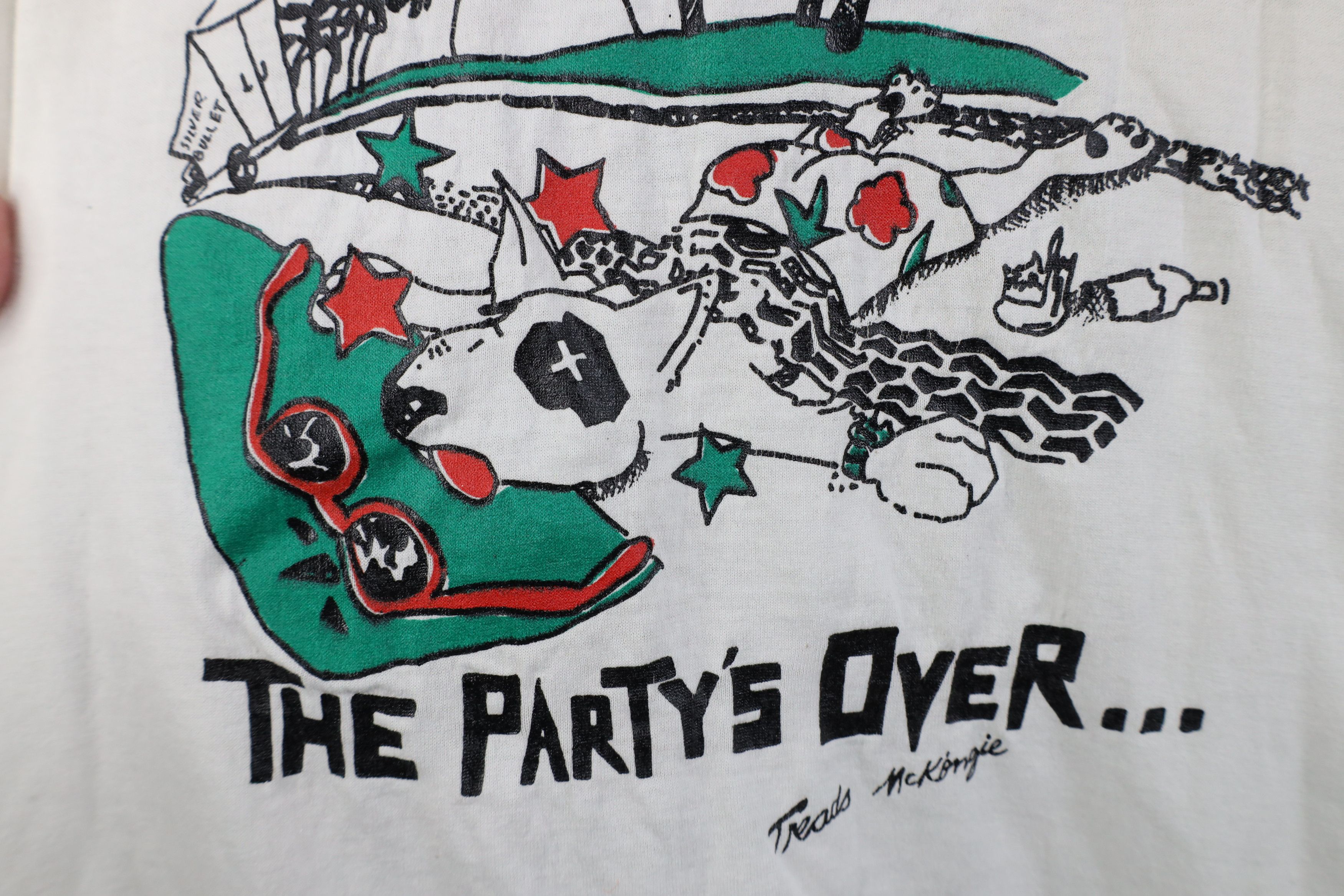 Vintage Vintage 80s 90s McKenzie Budweiser Partys Over T-Shirt Size US S / EU 44-46 / 1 - 6 Thumbnail