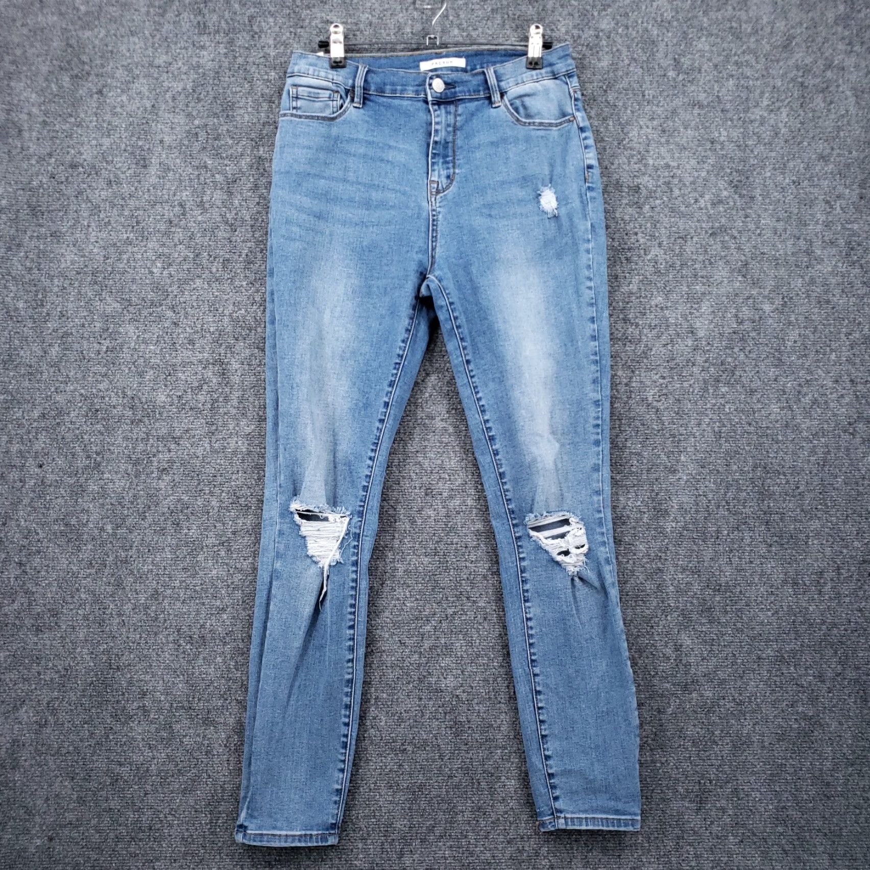 Pacsun Pacsun Jeans Womens 28 High Rise Jegging Distressed Light Wash Blue Denim Size 28" / US 6 / IT 42 - 2 Thumbnail