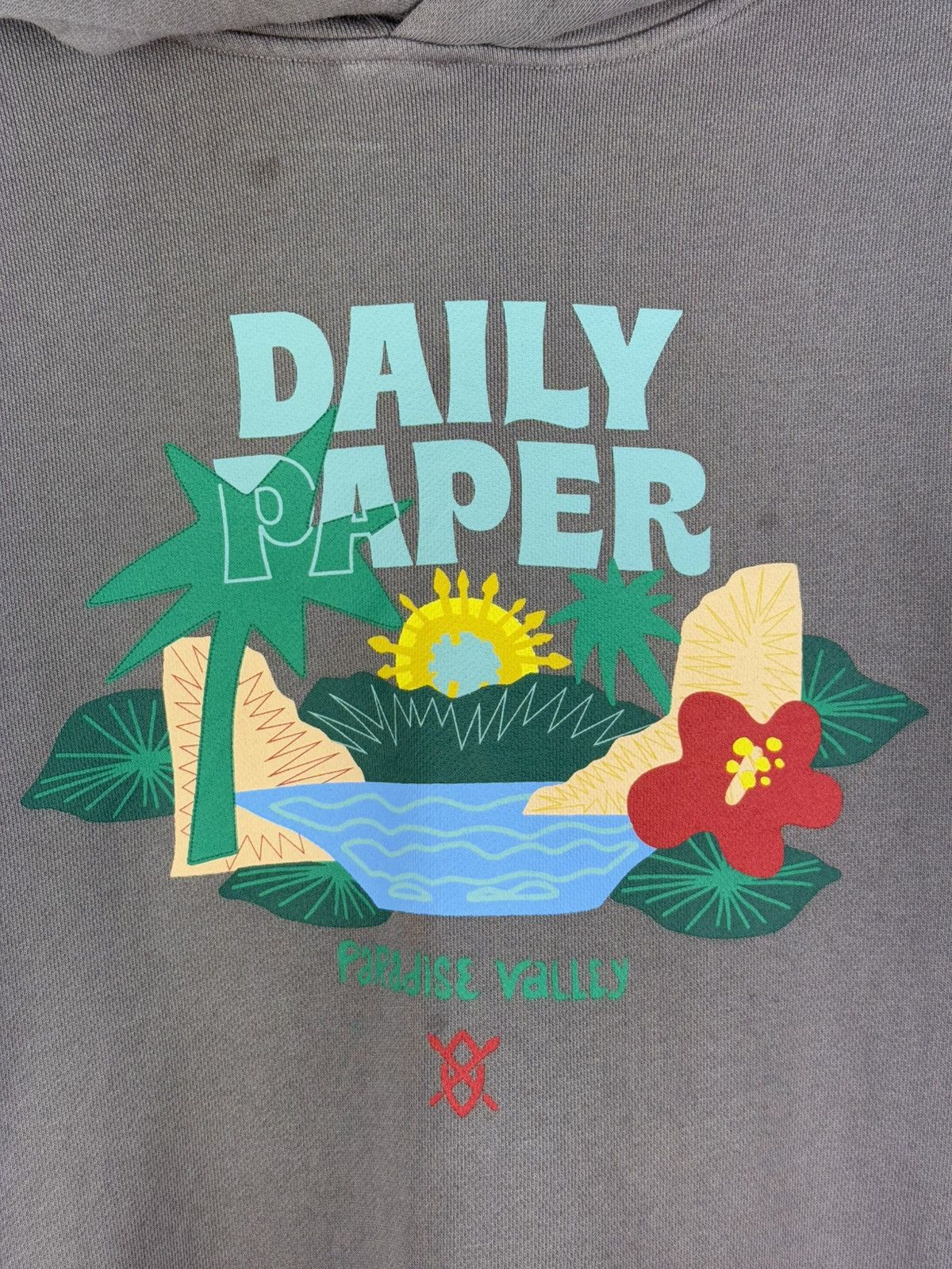 Daily Paper Daily Paper Paradise Valley Graphic Print Hoodie Pullover Size US S / EU 44-46 / 1 - 8 Thumbnail