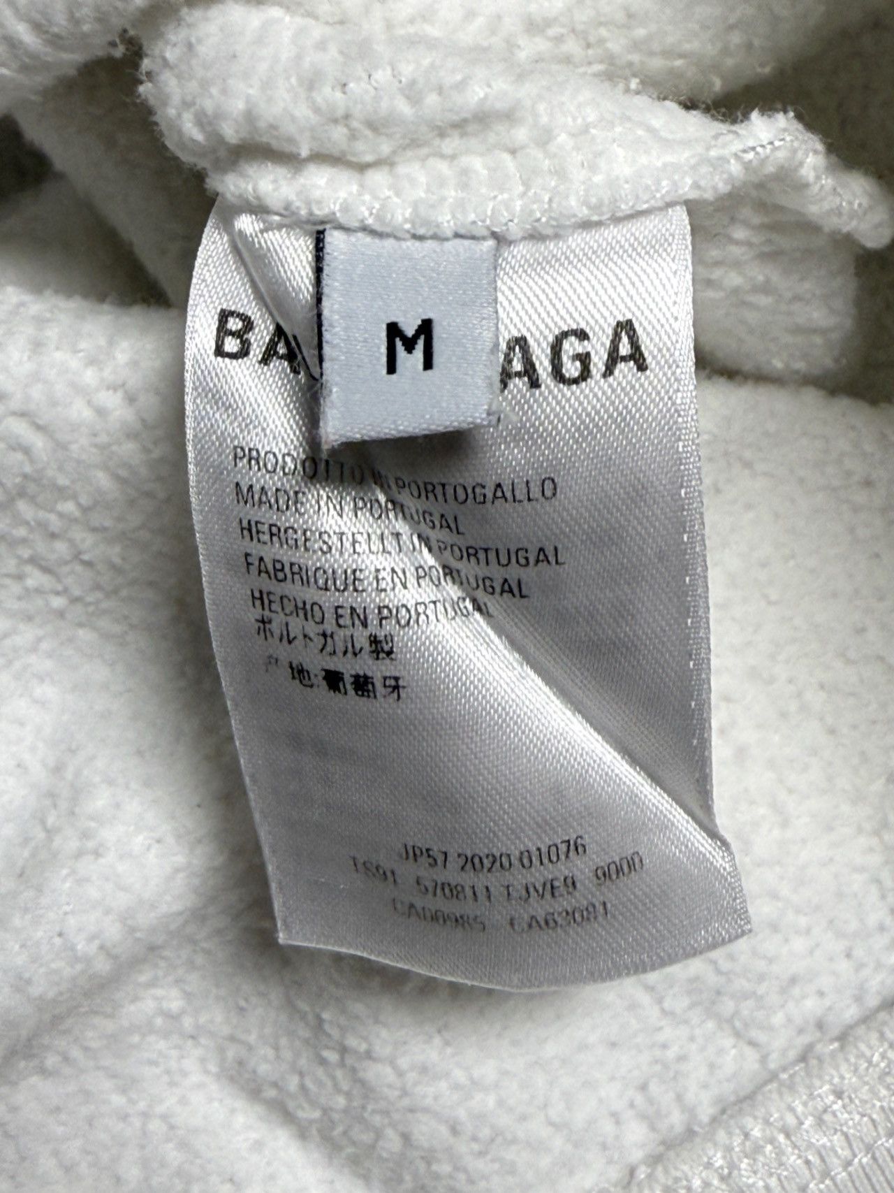 Balenciaga BALENCIAGA SS2020 Pre-Owned Society Gothic Logo Hoodie Size US M / EU 48-50 / 2 - 5 Thumbnail