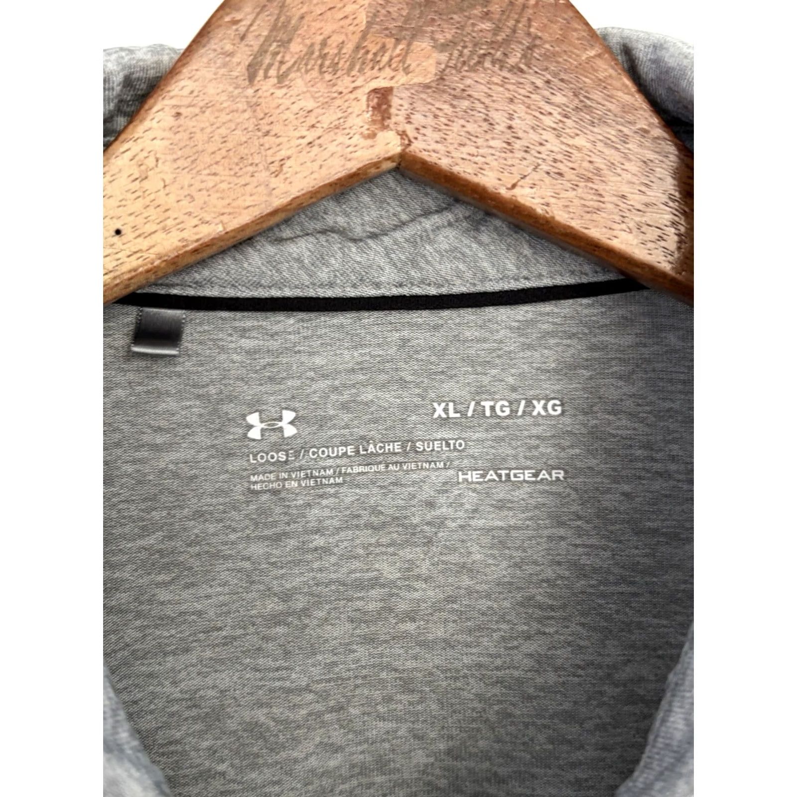 Under Armour Under armour Shirt Mens Gray Polo Short Sleeve Loose Fit XL Heat Gear Size US XL / EU 56 / 4 - 3 Thumbnail