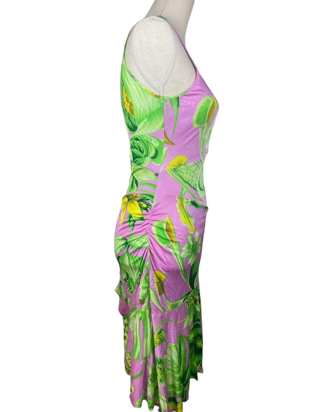Versace Versace Tropical Floral Dress c.2000s Size M / US 6-8 / IT 42-44 - 3 Thumbnail