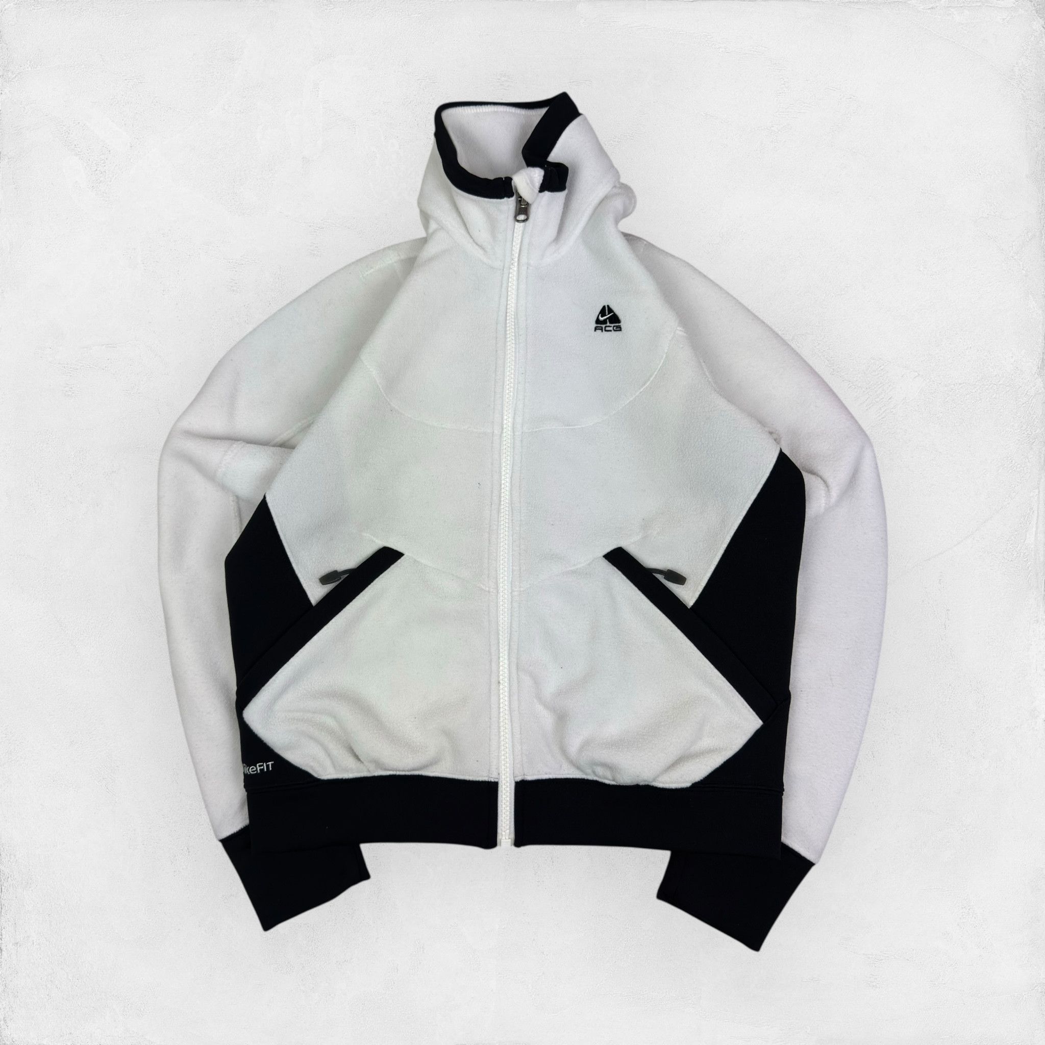 Nike Nike Therma Fit ACG Women's White Black Fleece Jacket XS Size XS / US 0-2 / IT 36-38 - 3 Thumbnail