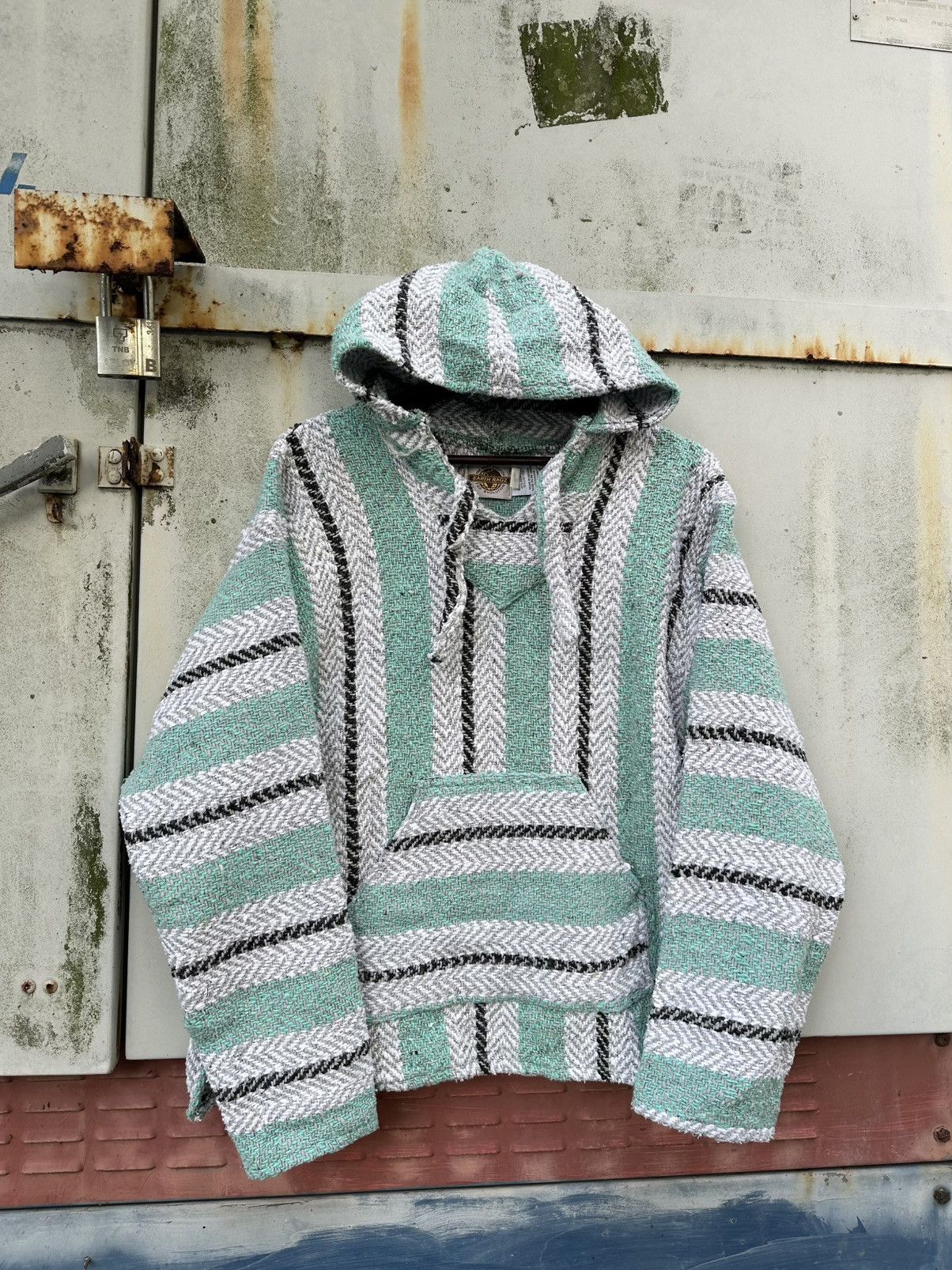 Earth Ragz 👹Vintage Earth Ragz Mexican Baja Drug Rug Pullover Jacket Size US M / EU 48-50 / 2 - 3 Thumbnail