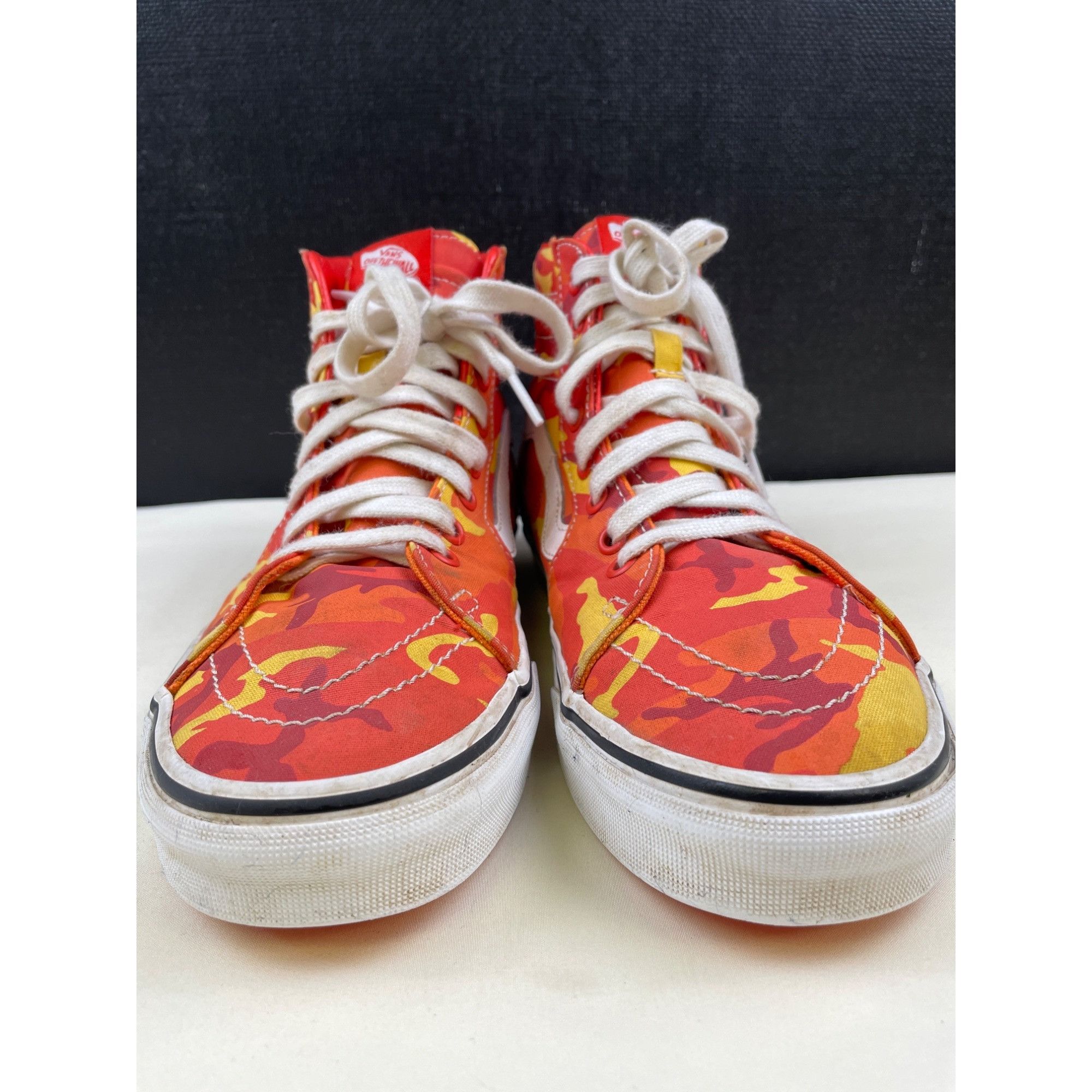 Vans Vans Unisex Orange Camouflage Skater shoes/ Sneakers Size M8 Size US 8.5 / EU 41-42 - 2 Thumbnail