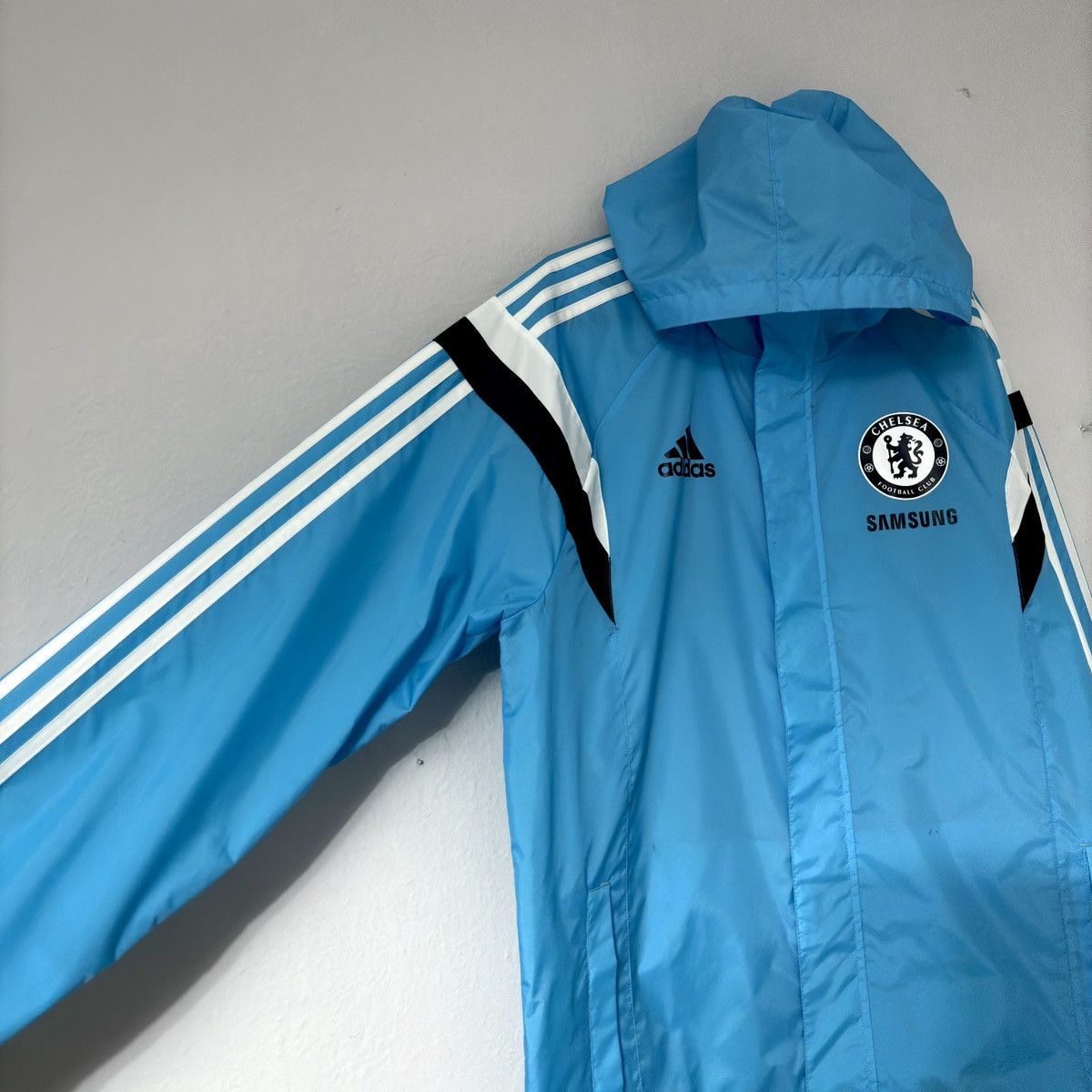 Adidas 2014 Chelsea London Training Essentials Zip Soccer Jacket FC Size US M / EU 48-50 / 2 - 4 Thumbnail