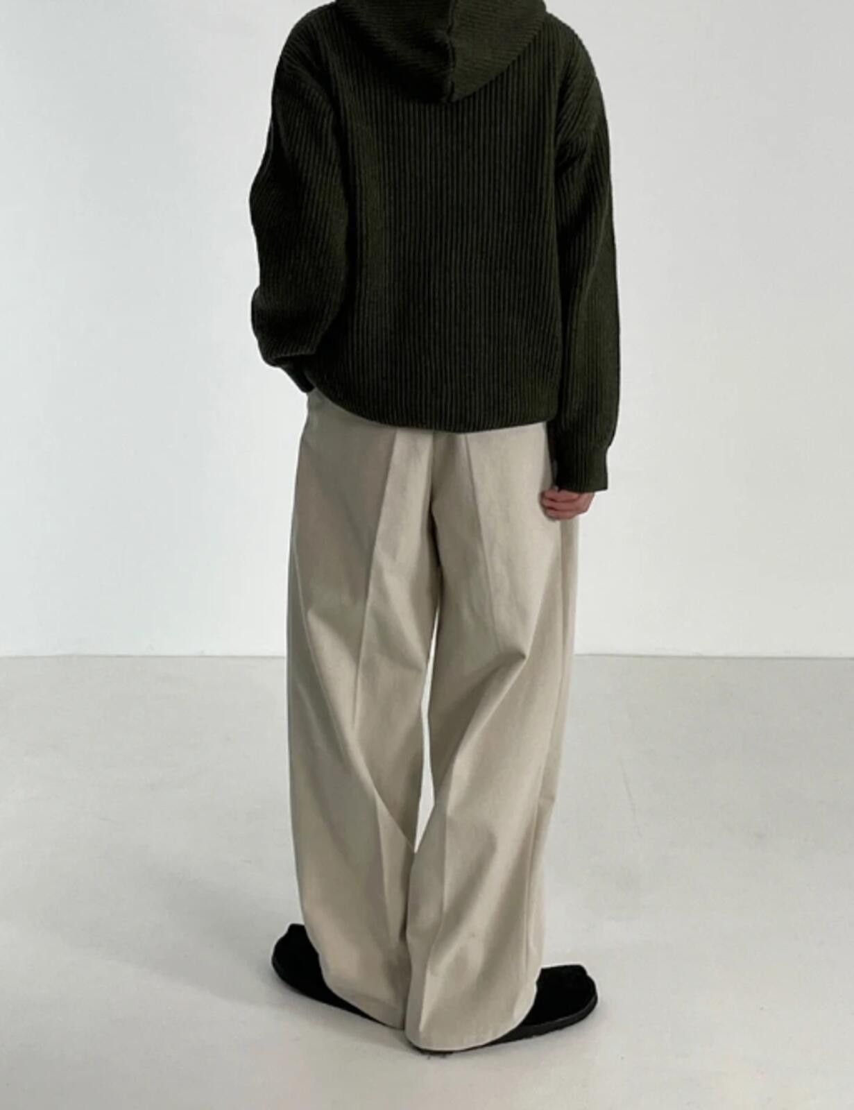Other Cleanfit Beige Wide-Leg Pants / Trousers Size US 32 / EU 48 - 11 Thumbnail