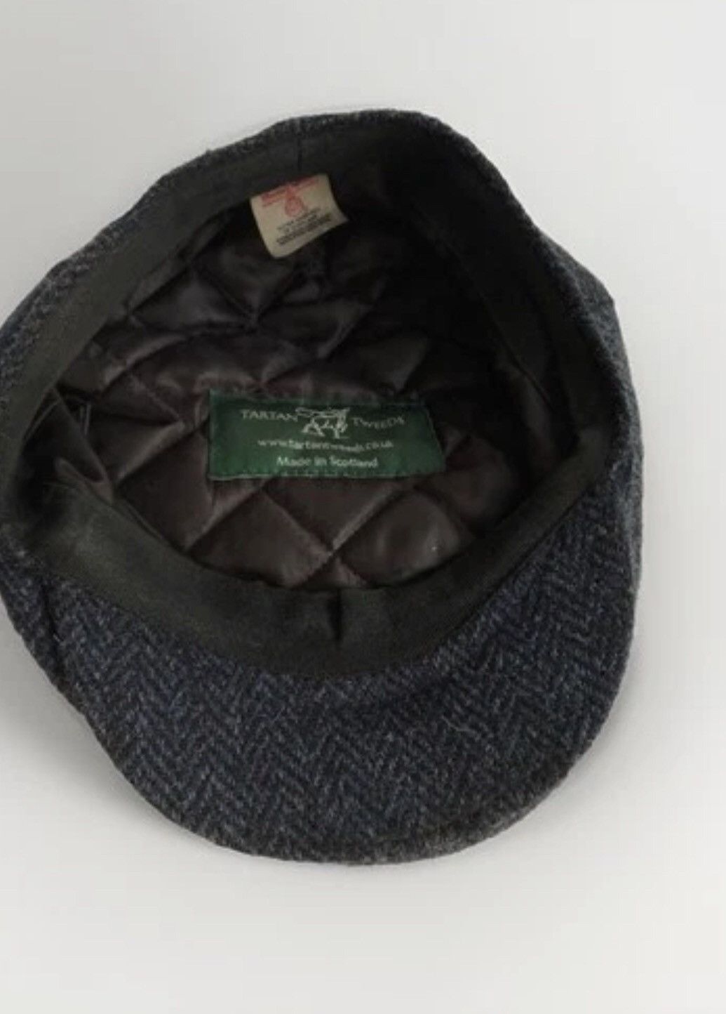 Harris Tweed tartan Tweeds Harris Tweed Flat Cap 56 S Made Scotland Navy Size ONE SIZE - 3 Thumbnail