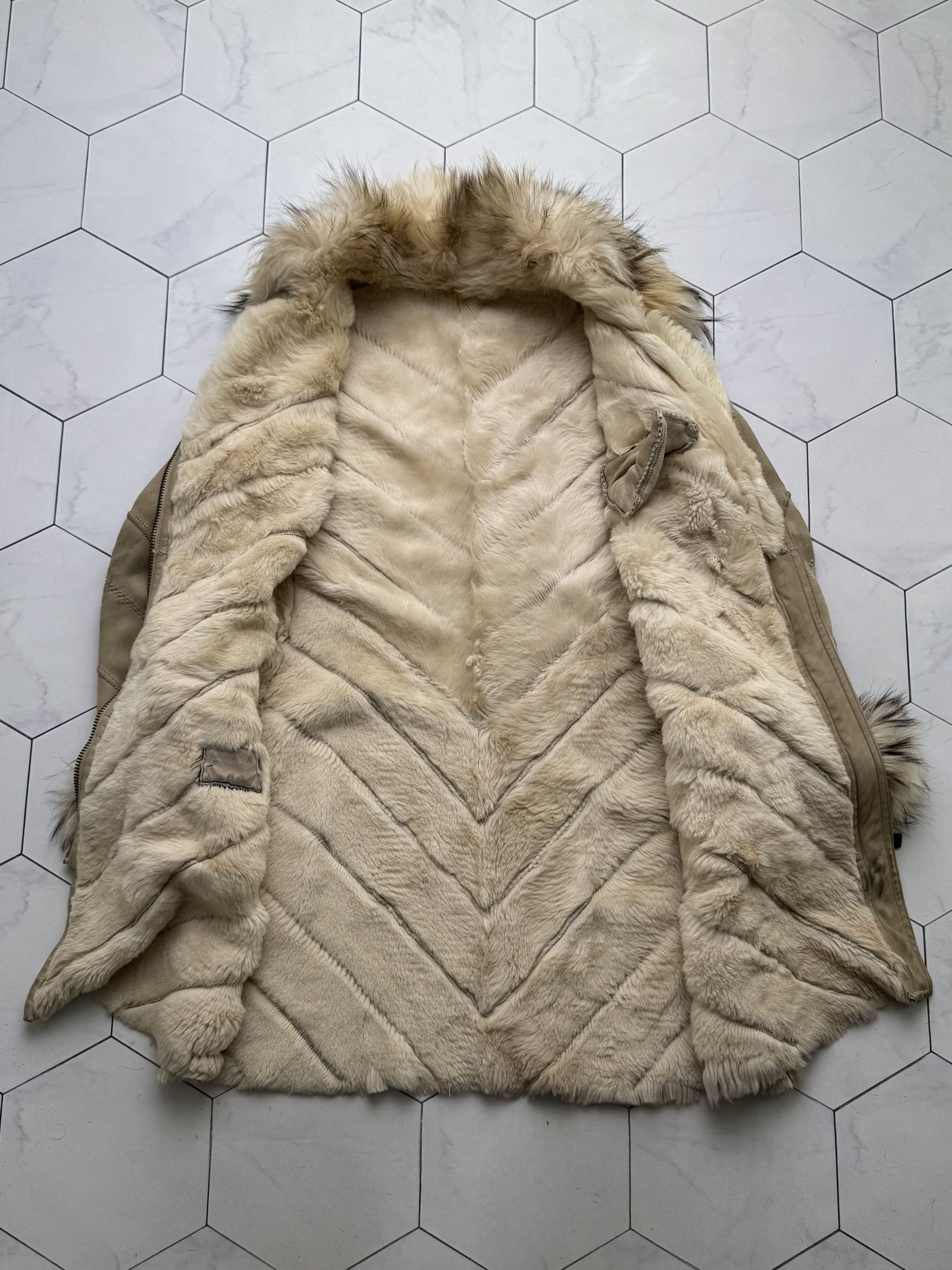 Vintage Vintage Real Sheepskin Coat Shearling Hooded Leather Coat Size M / US 6-8 / IT 42-44 - 10 Thumbnail