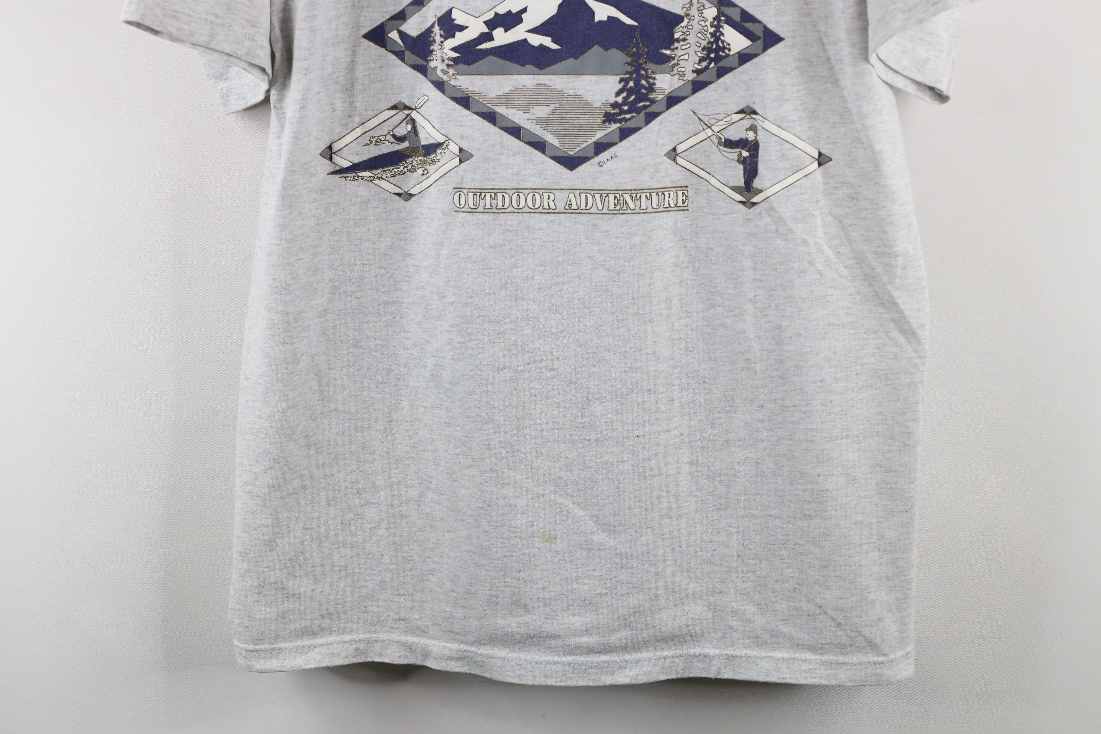 Vintage Vintage 90s Streetwear Spell Out Alaska T-Shirt Gray USA Size US L / EU 52-54 / 3 - 3 Thumbnail