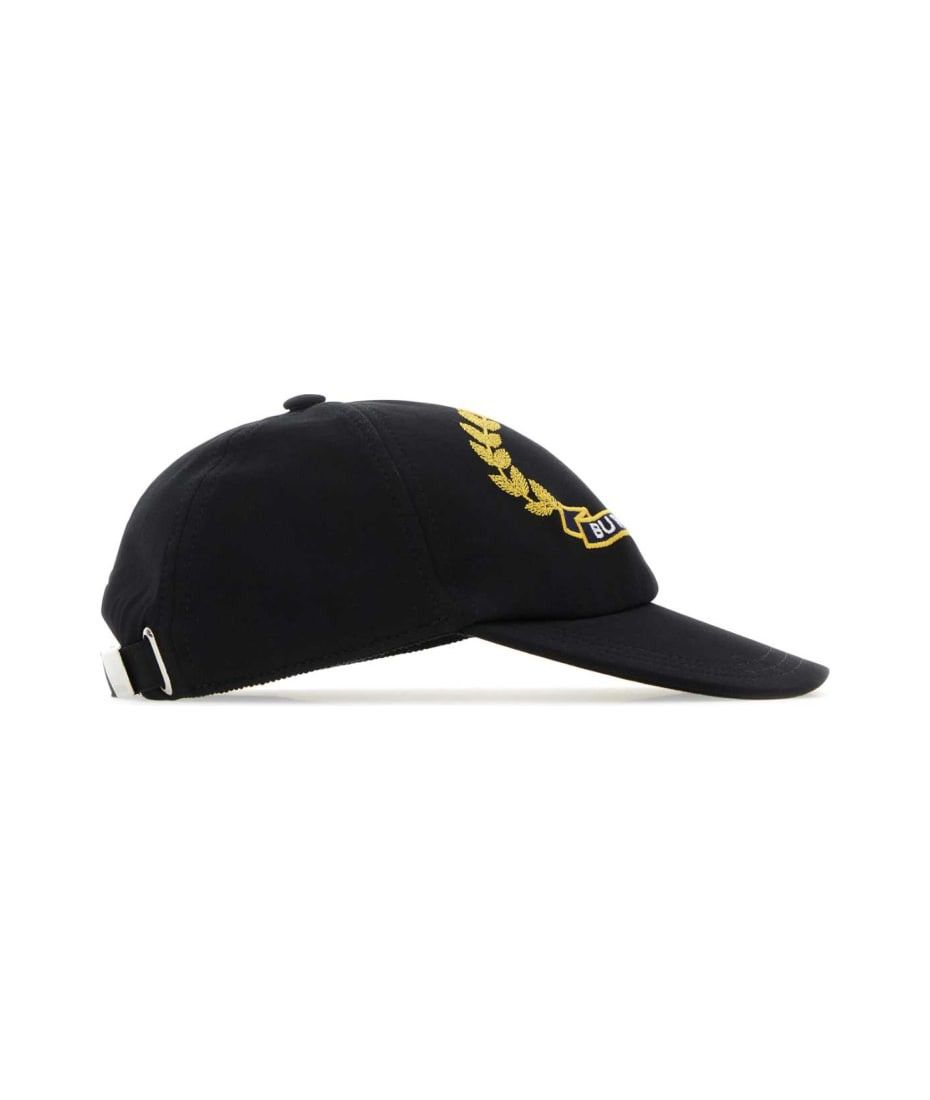 Burberry Burberry Oak Leaf Crest Cotton Baseball Cap Black Medium 58 Size ONE SIZE - 5 Thumbnail