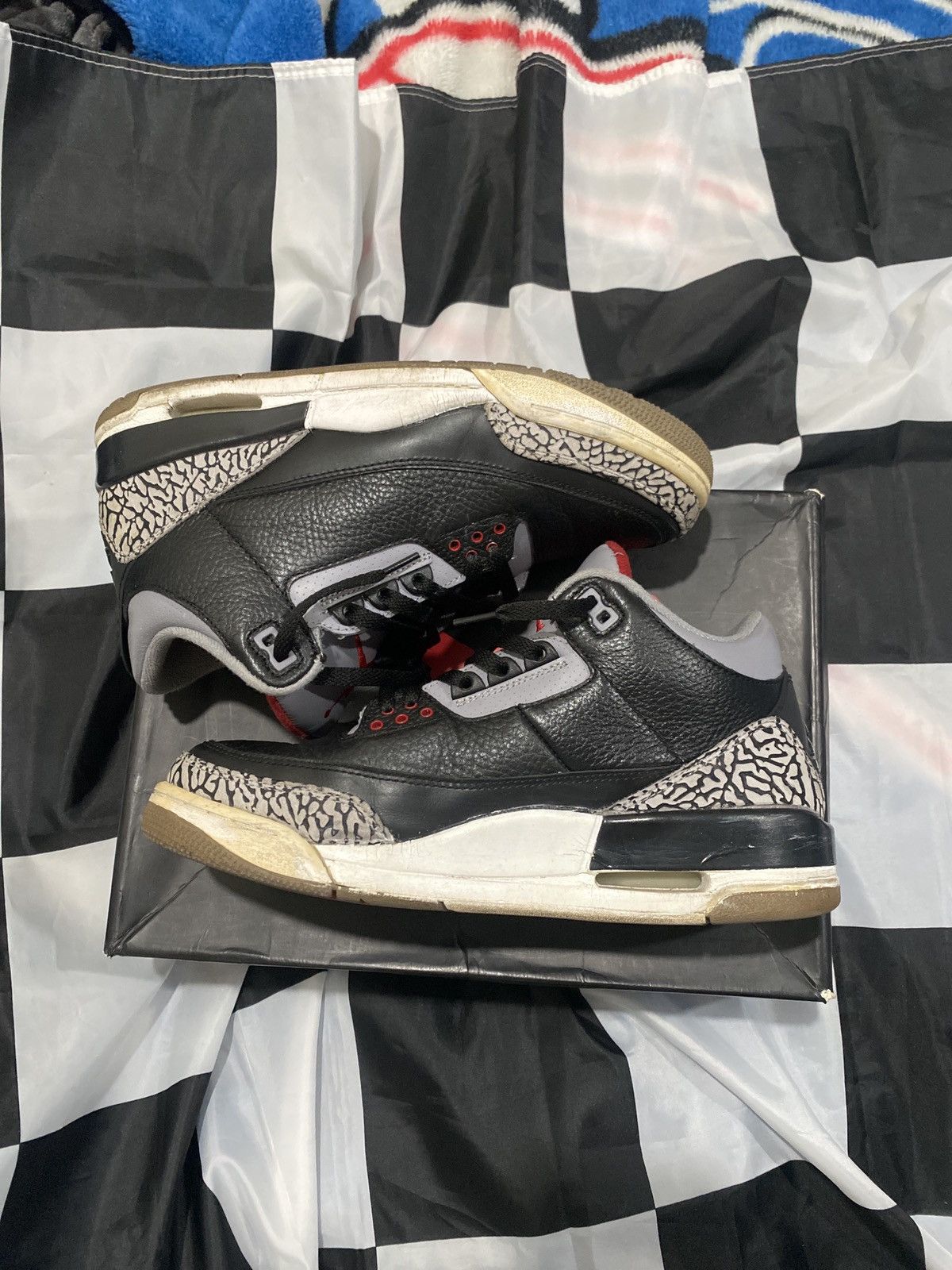 Jordan Brand Air Jordan 3 Black Cement size 8.5 Size US 8.5 / EU 41-42 - 3 Thumbnail