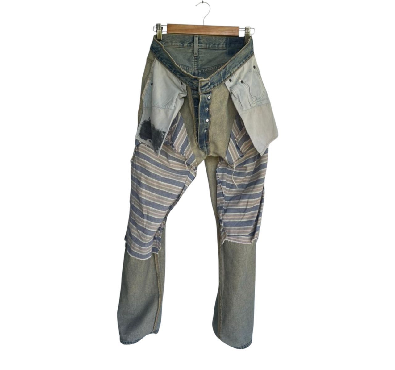 Seditionaries Vintage Heavy Ripped Grunge Jeans Size US 33 - 10 Thumbnail