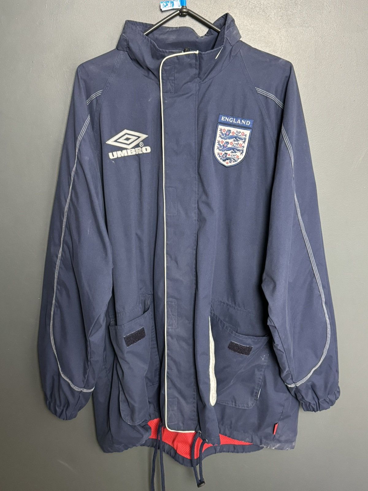 Umbro Vintage England National Team Training Football Jacket Size US XL / EU 56 / 4 - 1 Thumbnail