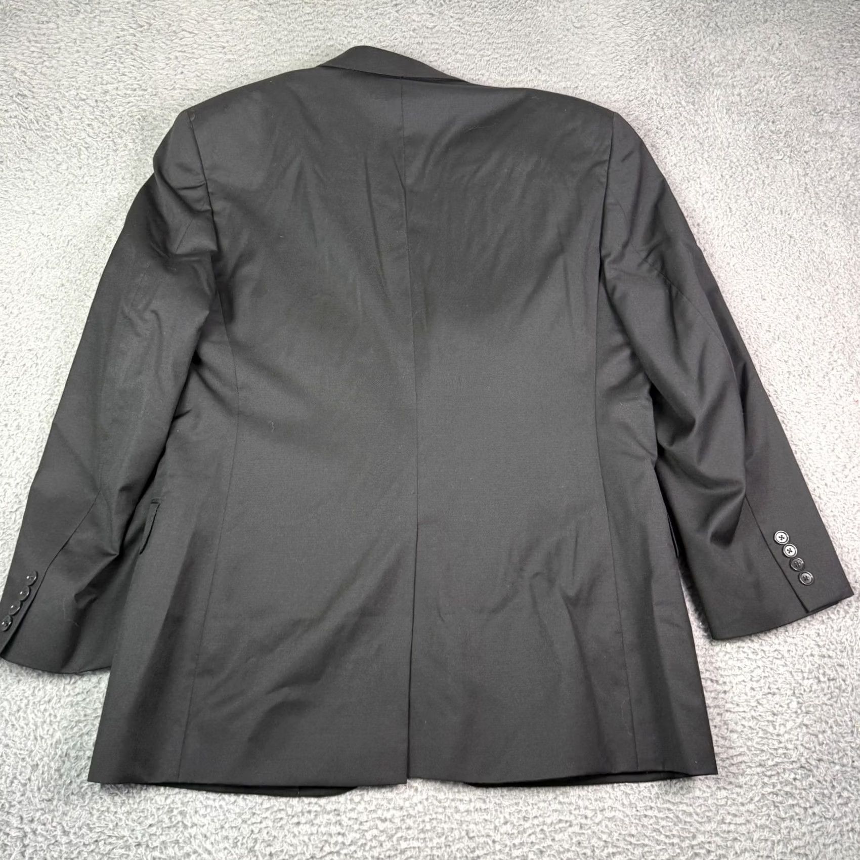 Jos. A. Bank Jos A Bank Signature Gold Suit Jacket Pants Set Mens 44R 34x30 Black Wool Size 44R - 7 Thumbnail
