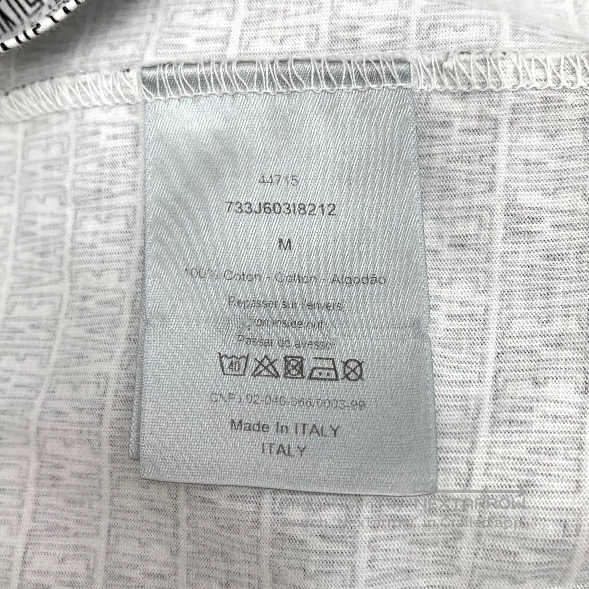 Dior gray dior cotton round neck t-shirt. Size US M / EU 48-50 / 2 - 7 Thumbnail