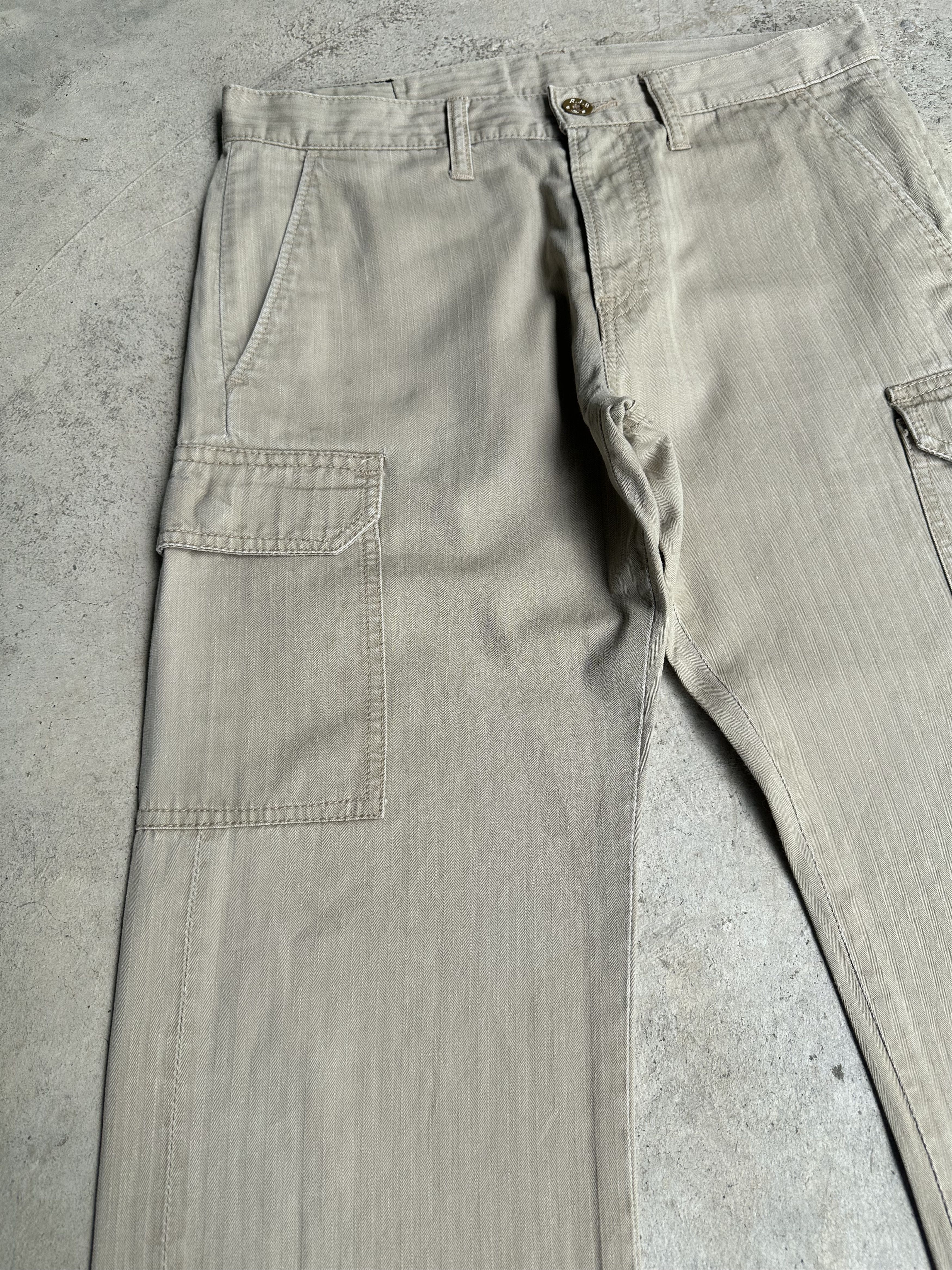 Freewheelers Japanese Brand R.J.B Herringbone Twill Cargo Trousers Pants Size US 30 / EU 46 - 8 Thumbnail
