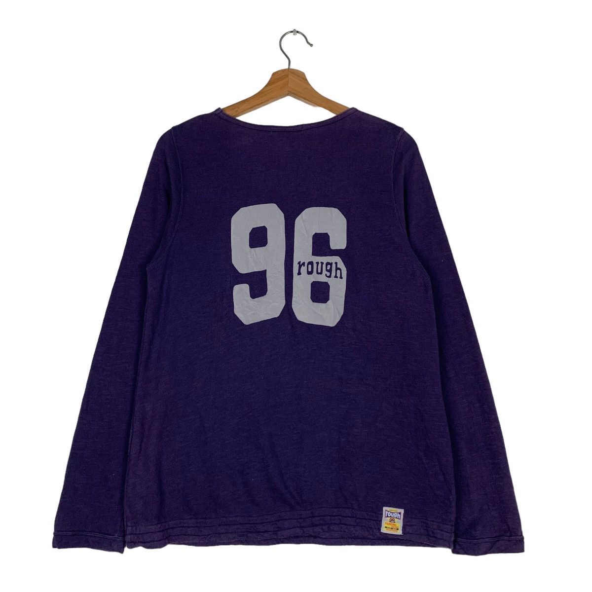 Vintage 96 ROUGH Athlete Patches Logo Pullover Sweater #0690-C32 Size US S / EU 44-46 / 1 - 8 Thumbnail