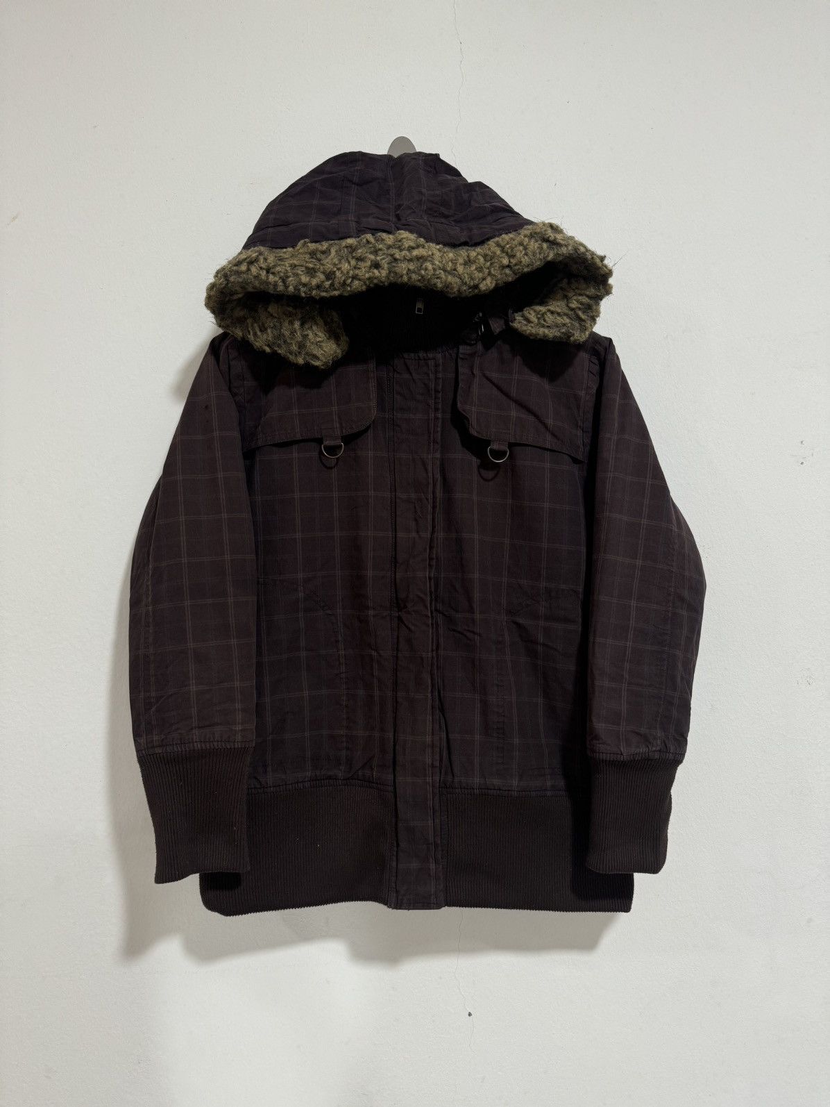 If Six Was Nine × Le Grande Bleu (L.G.B.) × Vintage Vintage Retro Girl Faux Fur Hooded Jacket Size M / US 6-8 / IT 42-44 - 1 Thumbnail