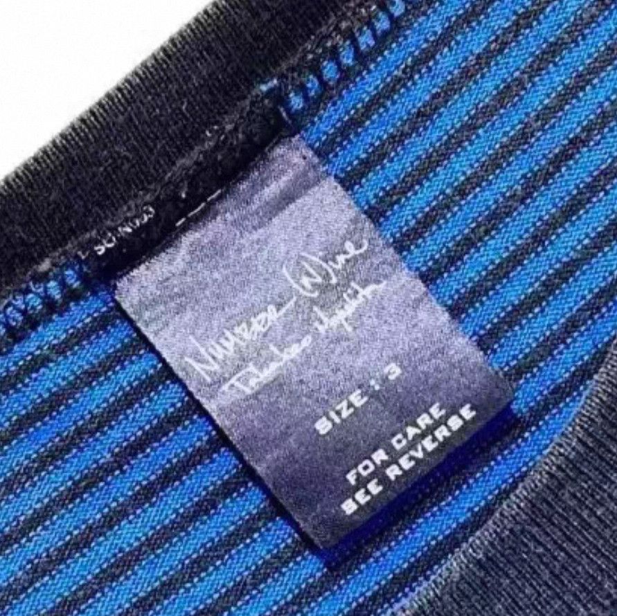 Number (N)ine Sz 3 Number Nine 03AW Revolution 9 Stripe Tee-2508 Size US L / EU 52-54 / 3 - 2 Thumbnail
