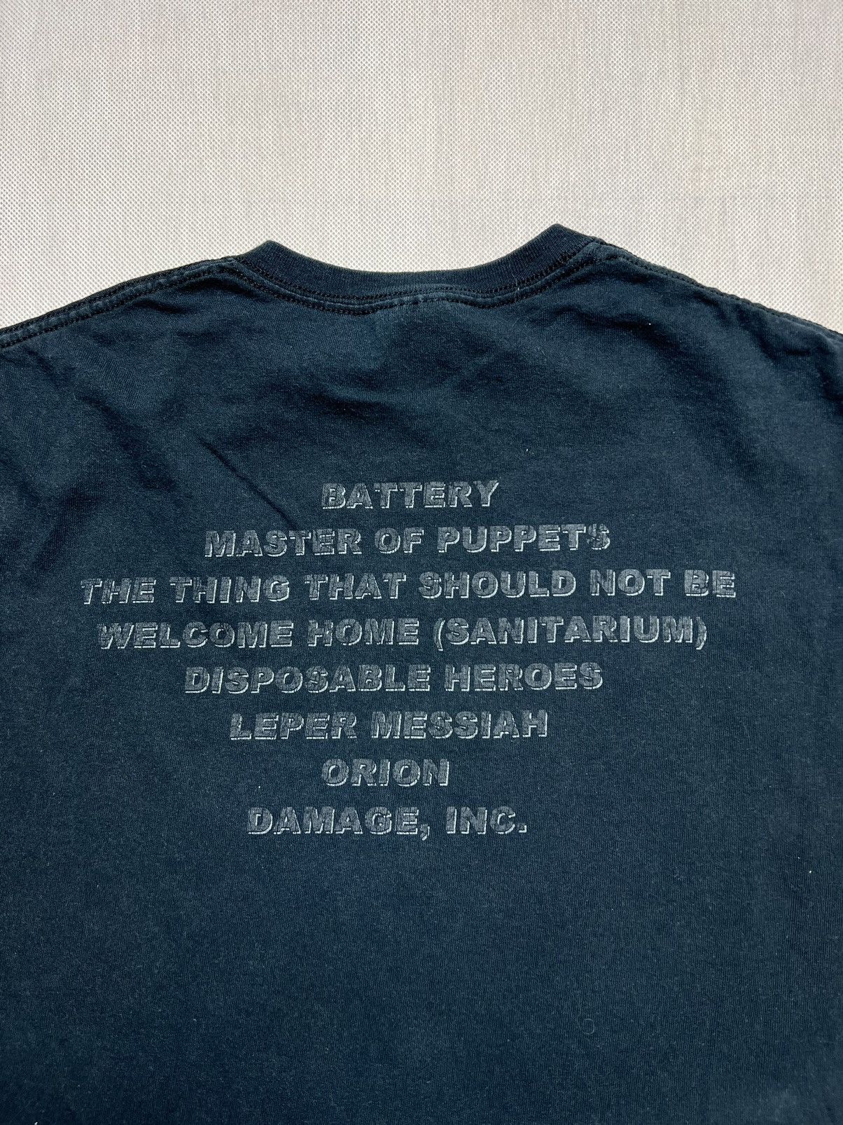 Band Tees × Metallica × Vintage Tshirt Metallica Master Of Puppets Black Vintage Size US L / EU 52-54 / 3 - 3 Thumbnail