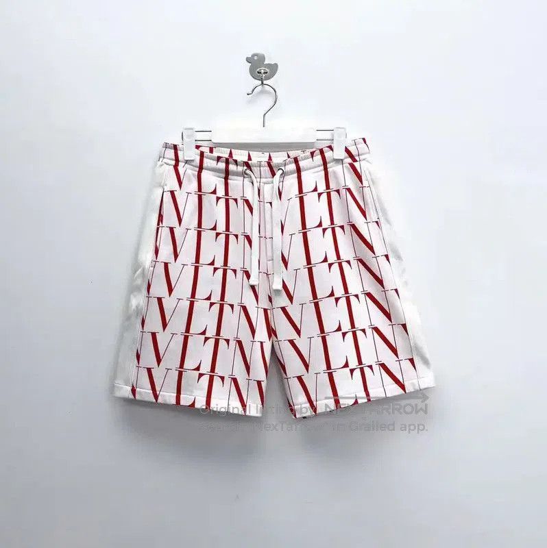 Valentino Valentino Men's Logo Cotton Shorts for Spring . Size US 26 / EU 42 - 1 Thumbnail