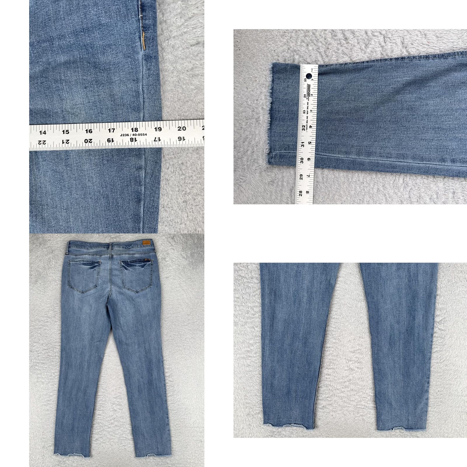 Vintage Seven7 Jeans Womens 12 Straight Jeans Blue Medium Wash Mid Rise 5-Pocket Denim Regular 32x29 Fashion Pants Size 34" / US 12 / IT 48 - 9 Thumbnail