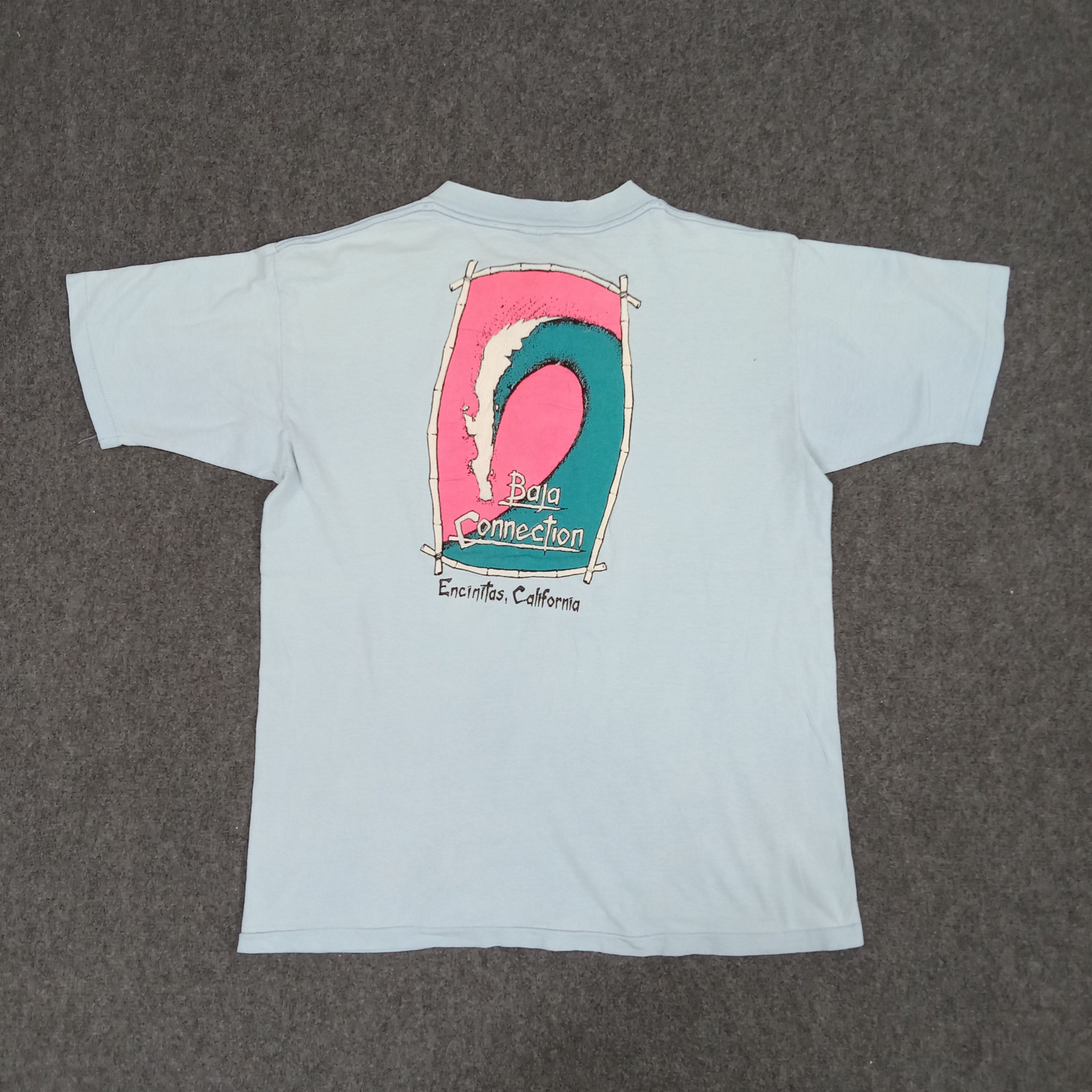 Vintage Baja Connection Surf Style Travel Company Tshirt Size US L / EU 52-54 / 3 - 4 Thumbnail