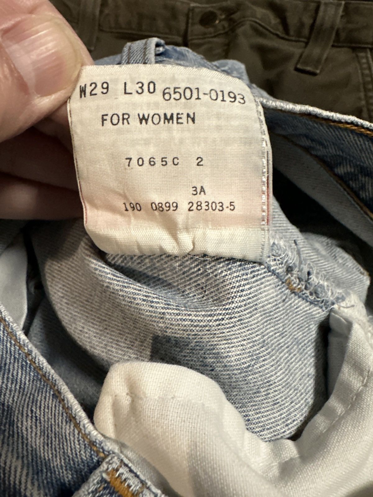 Levi's Vtg 90s 00s LEVIS 501 Button Fly Jeans 29 x 29 Size 29" - 10 Thumbnail