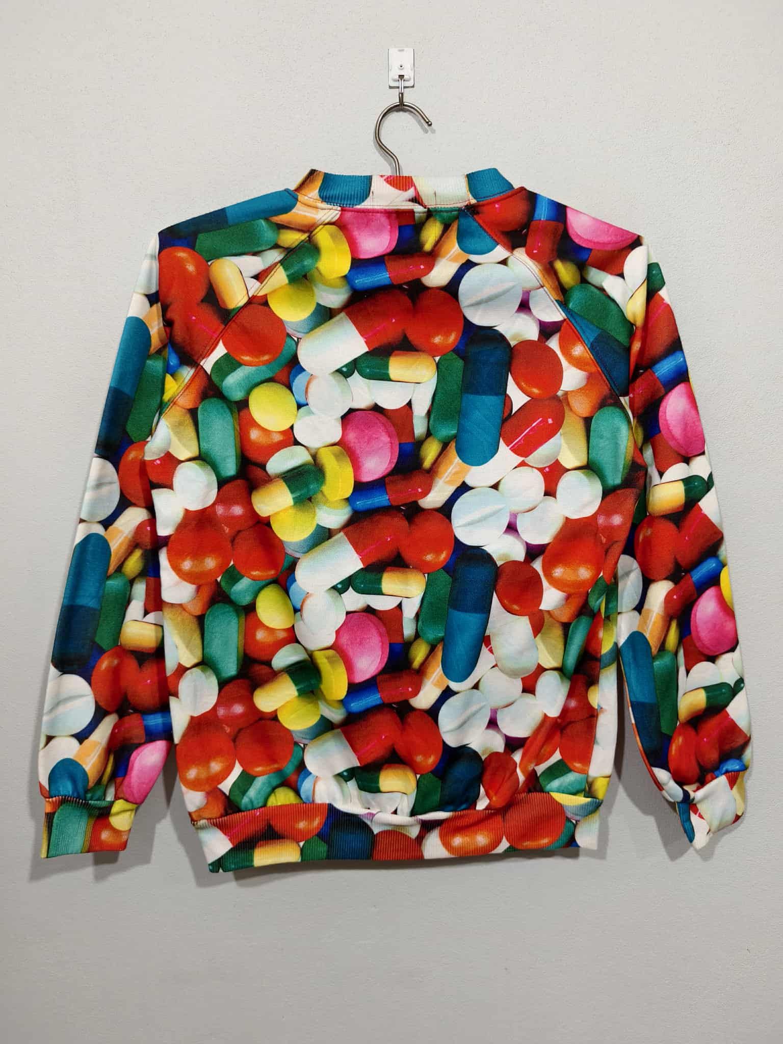 Vintage VTG.Drug Print Sweatshirts Size M / US 6-8 / IT 42-44 - 3 Thumbnail