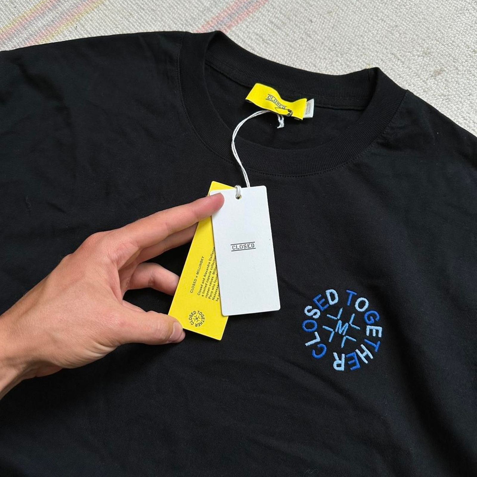 CLOSED Rare 2022 Closed x Millinsky Embroidered Designer Tee Shirt Size US M / EU 48-50 / 2 - 1 Thumbnail
