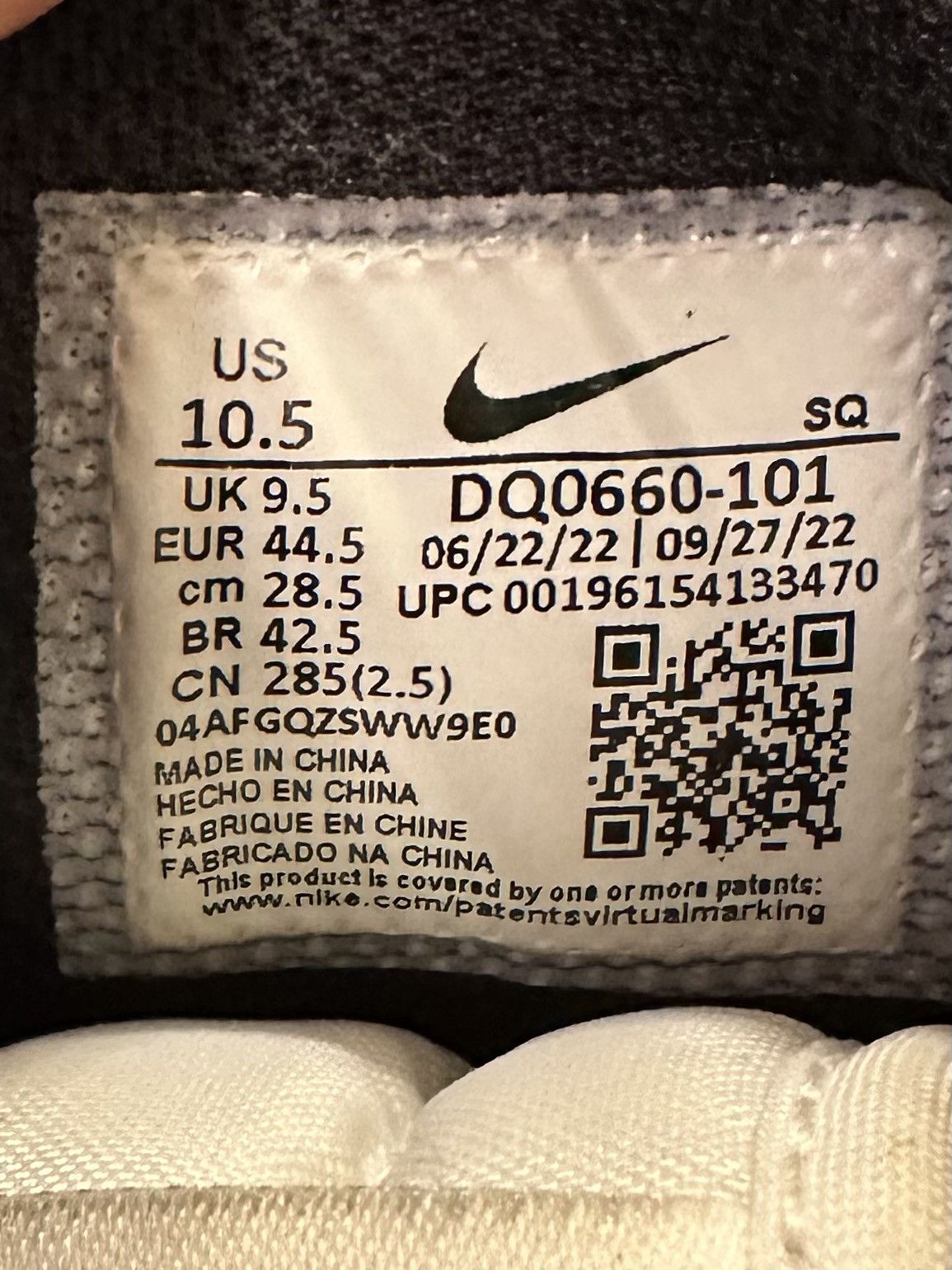 Jordan Brand Jordan 1 Nike Golf “Panda” Size US 10.5 / EU 43-44 - 10 Thumbnail