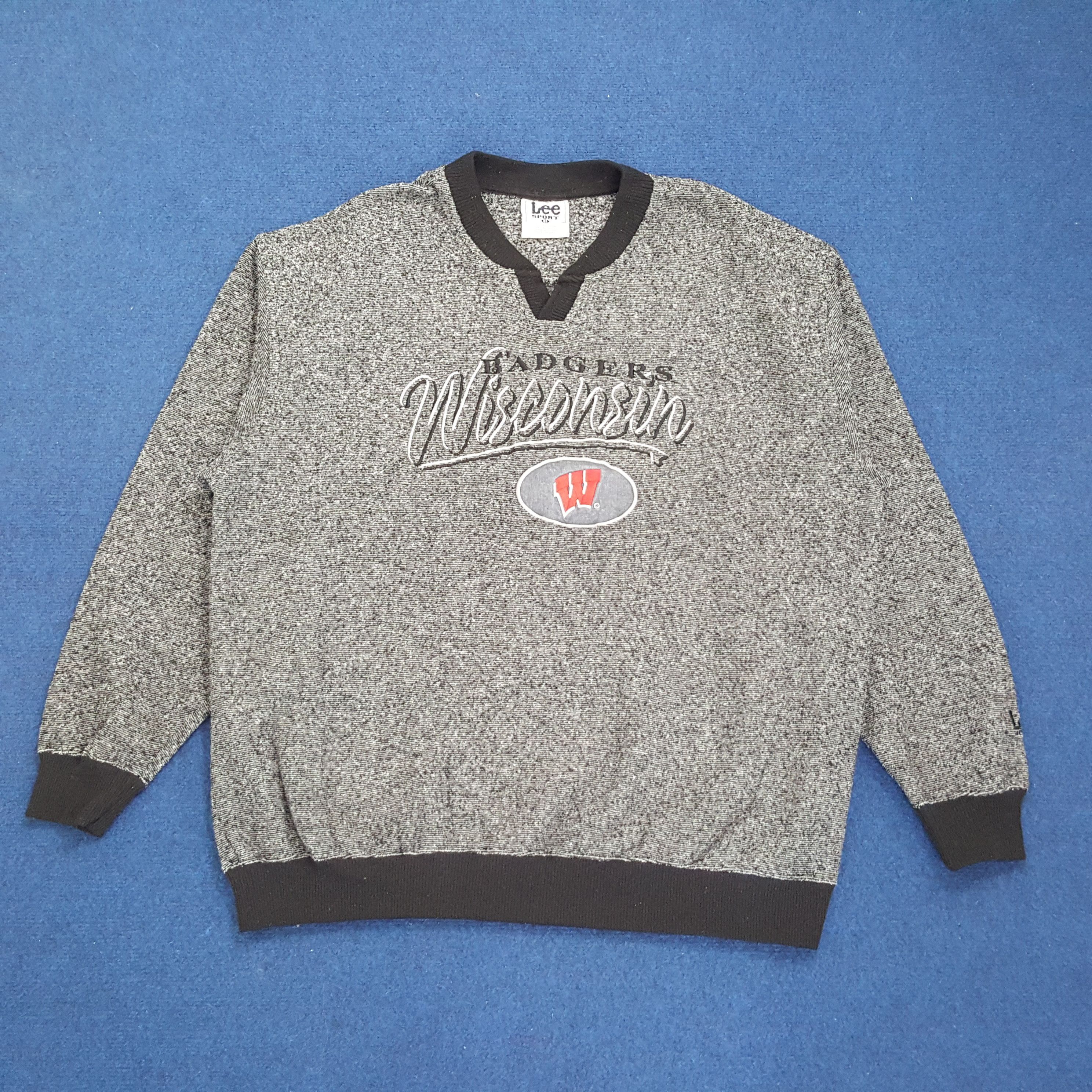 Lee × Vintage Vintage Wisconsin Badgers American Football Team Sweatshirt Size US XXL / EU 58 / 5 - 1 Thumbnail