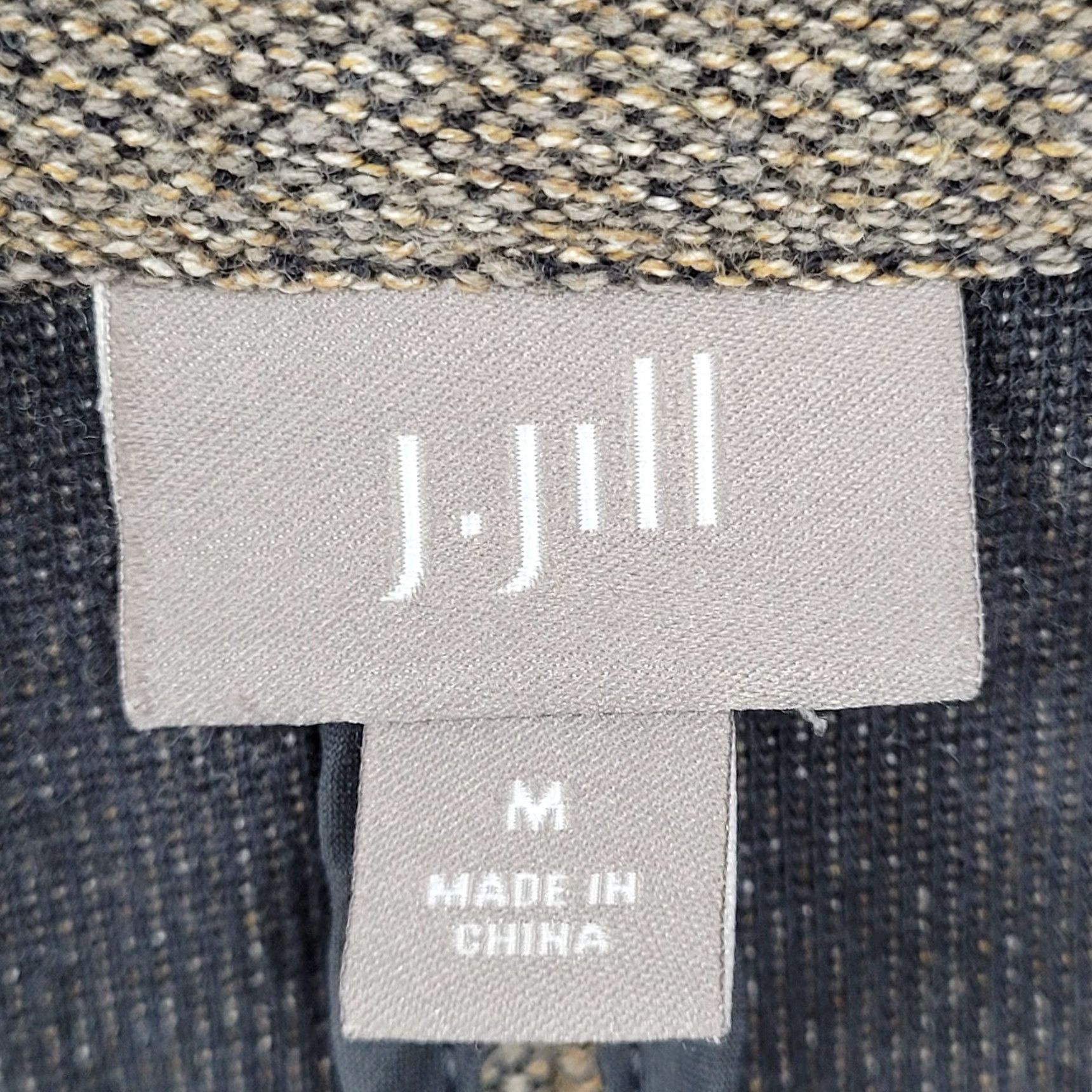 J. Jill J. Jill Jacket Women M Brown Textured Cotton Blend Buttoned Unlined Short Collared Pockets Size M / US 6-8 / IT 42-44 - 3 Thumbnail
