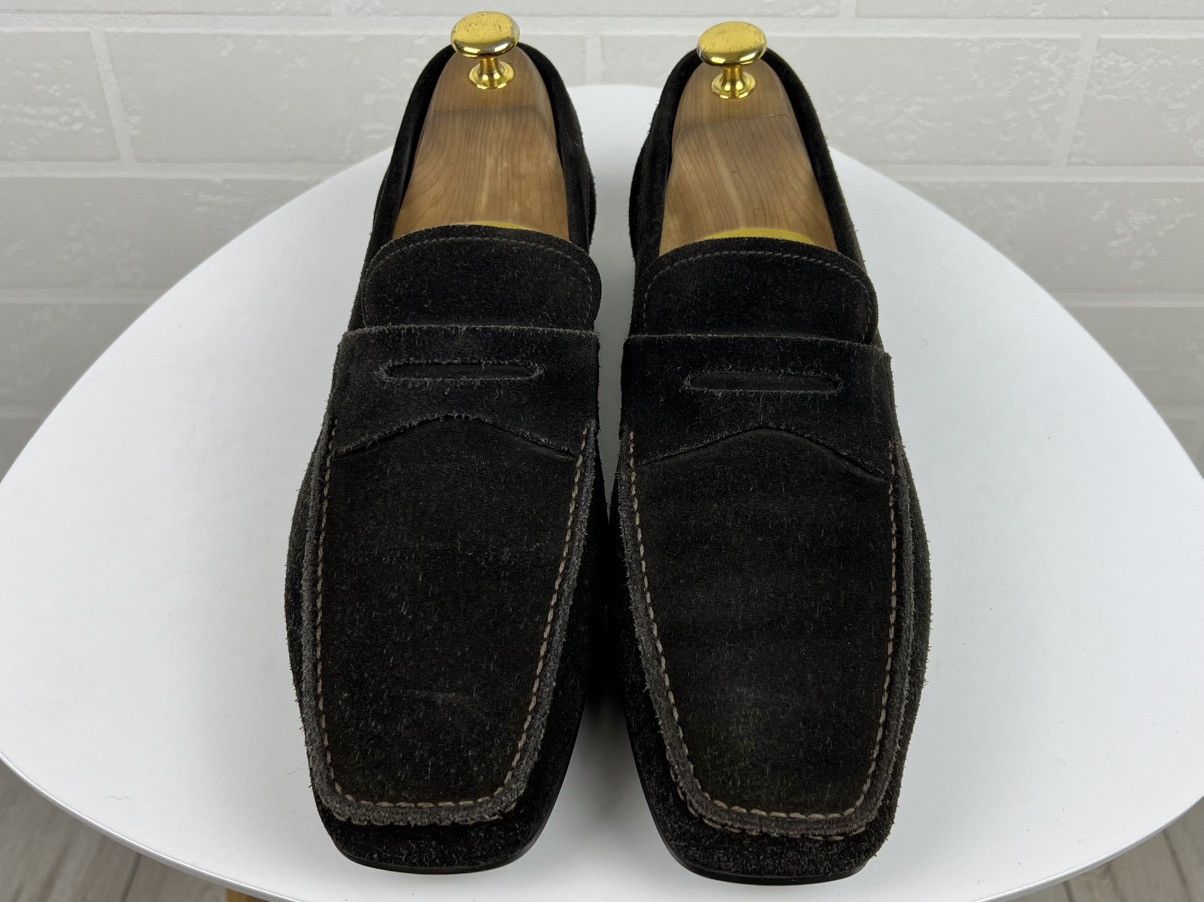 Prada PRADA MILANO Loafers Suede Shoes Strap Logo Brown Men's Size US 8 / EU 41 - 6 Thumbnail