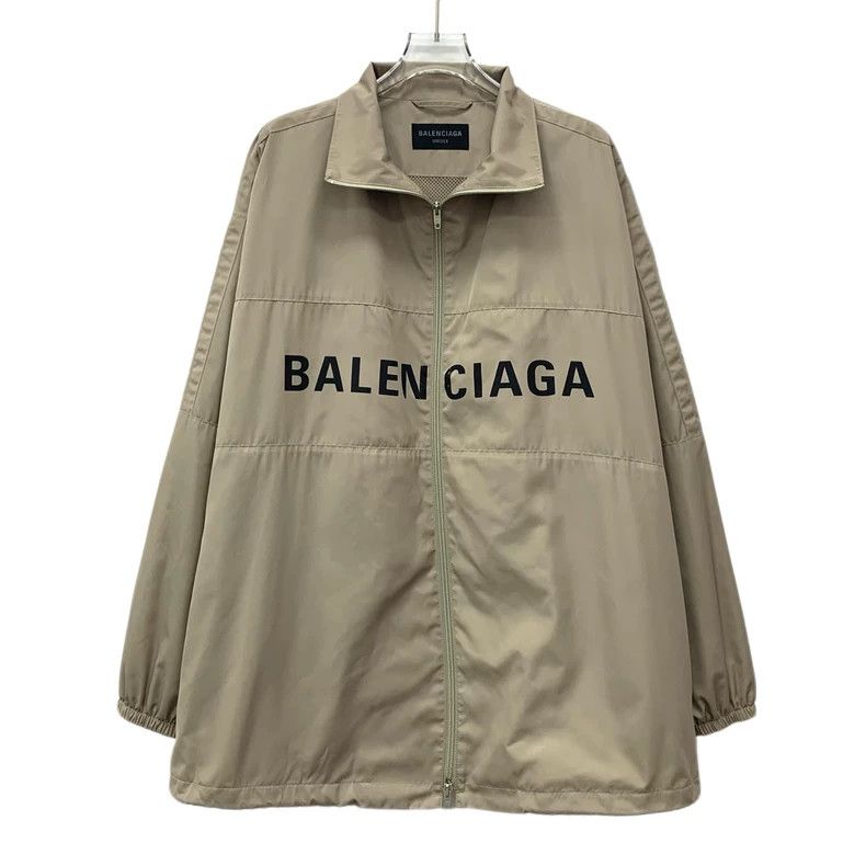Balenciaga Balenciaga Khaki logo monogram printed lapel zip long slee Size US XXS / EU 40 - 1 Thumbnail