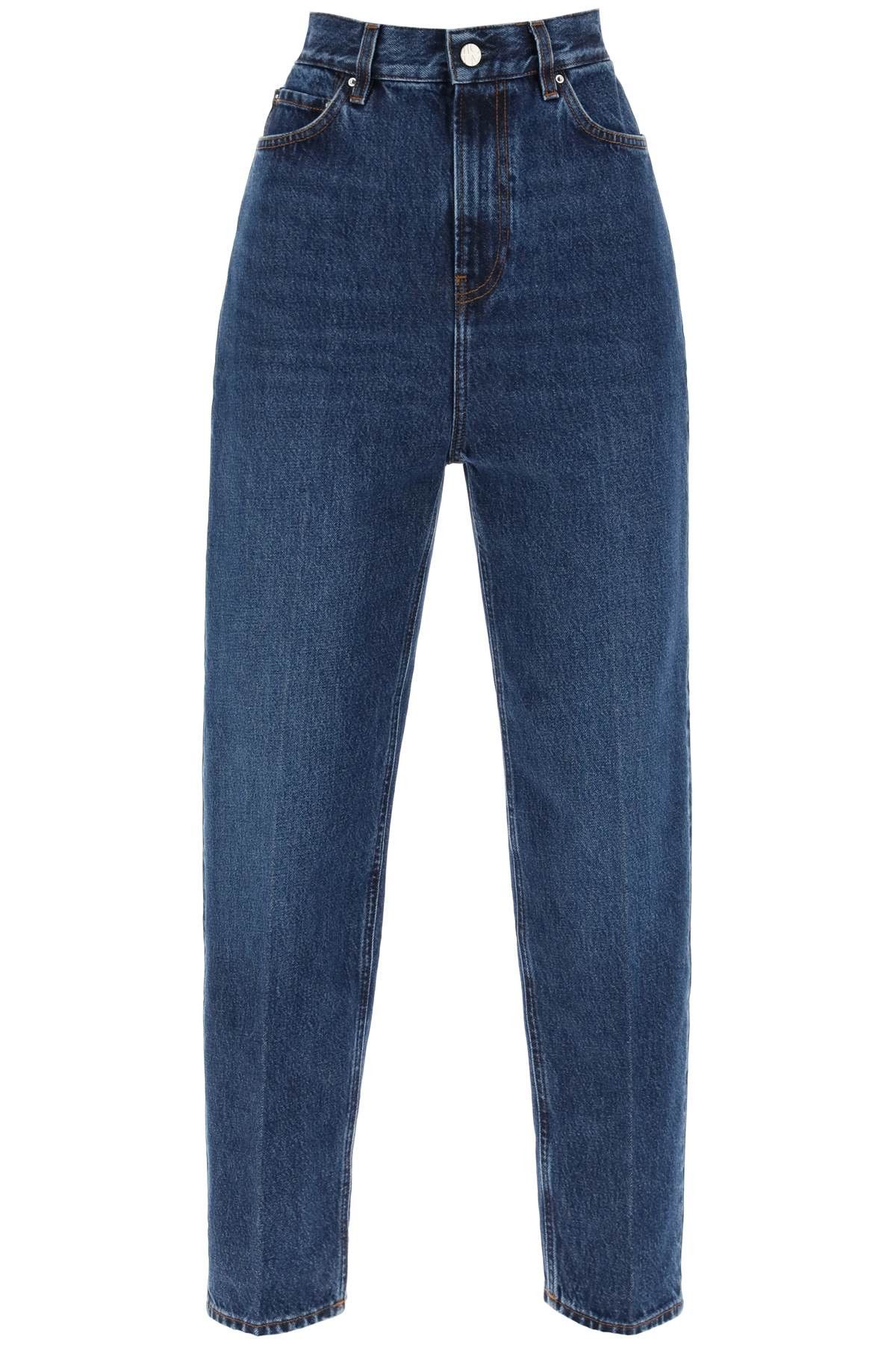 image of Toteme Tapered Jeans in Dark Blue, Women's (Size 26)