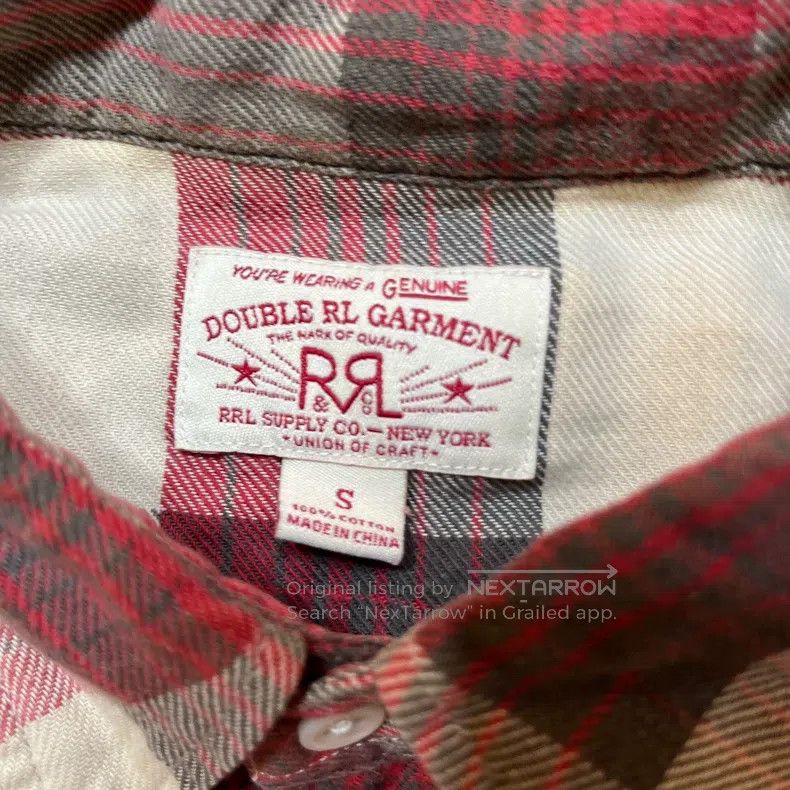 RRL Ralph Lauren RRL Ralph Lauren Early White Label Red Star Plaid Western Size US S / EU 44-46 / 1 - 3 Thumbnail