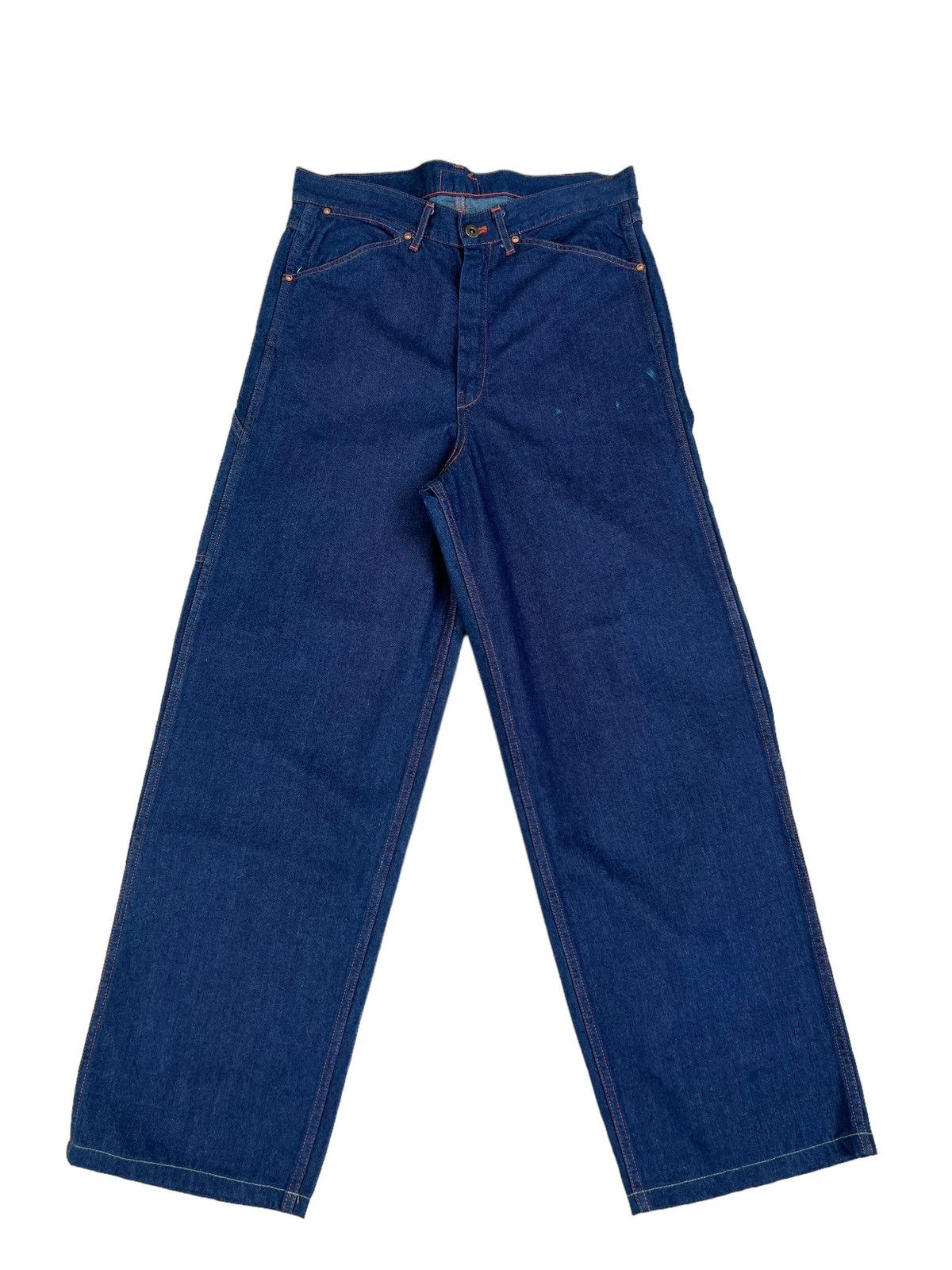 Pherrow's Pherrows Japan Indigo STUBBORN Union Made Denim Work Pant Size US 32 / EU 48 - 1 Thumbnail