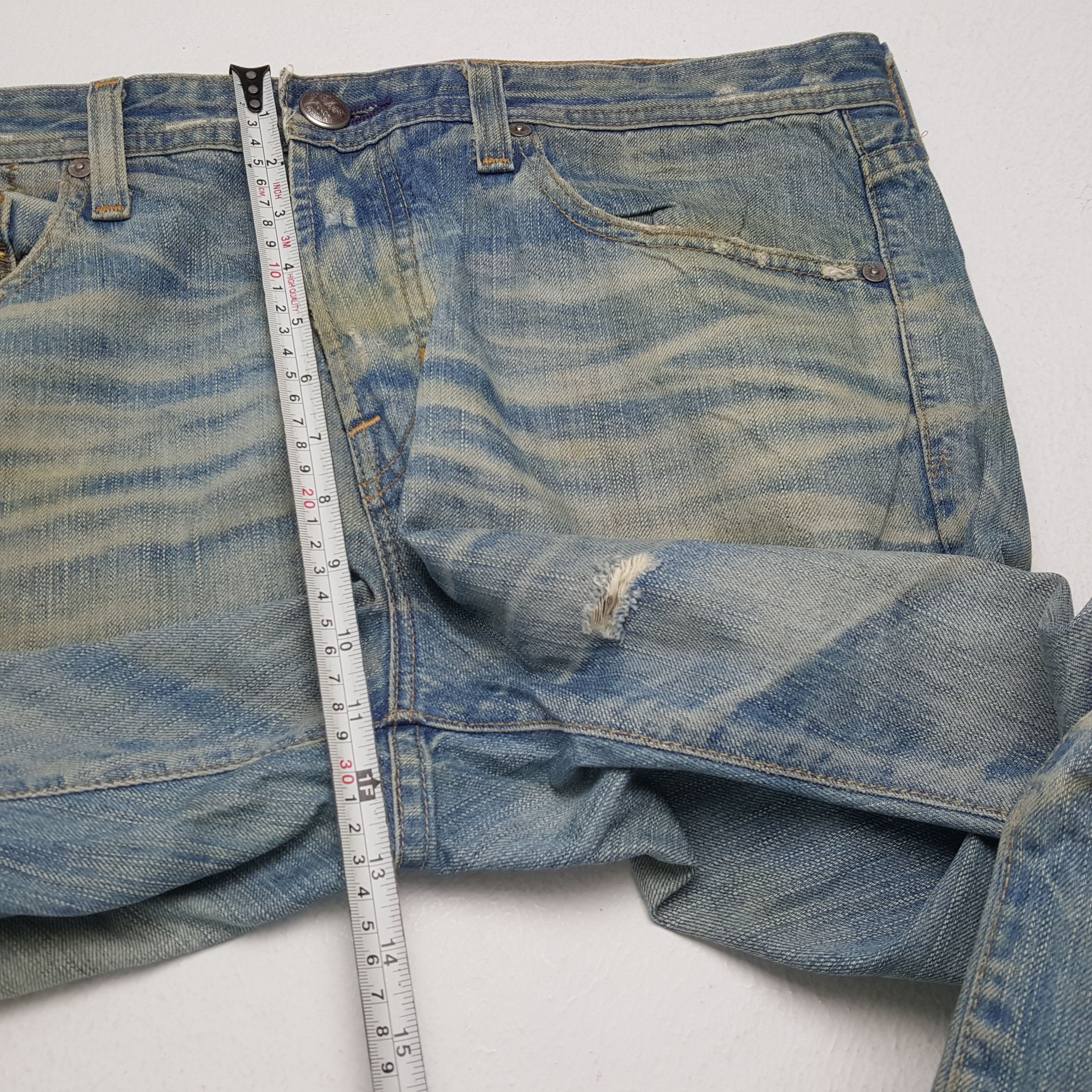AG Adriano Goldschmied × Vintage ADRIANO GOLDSCHMEID Streetwear Style Distressed Jeans Size US 36 / EU 52 - 8 Thumbnail