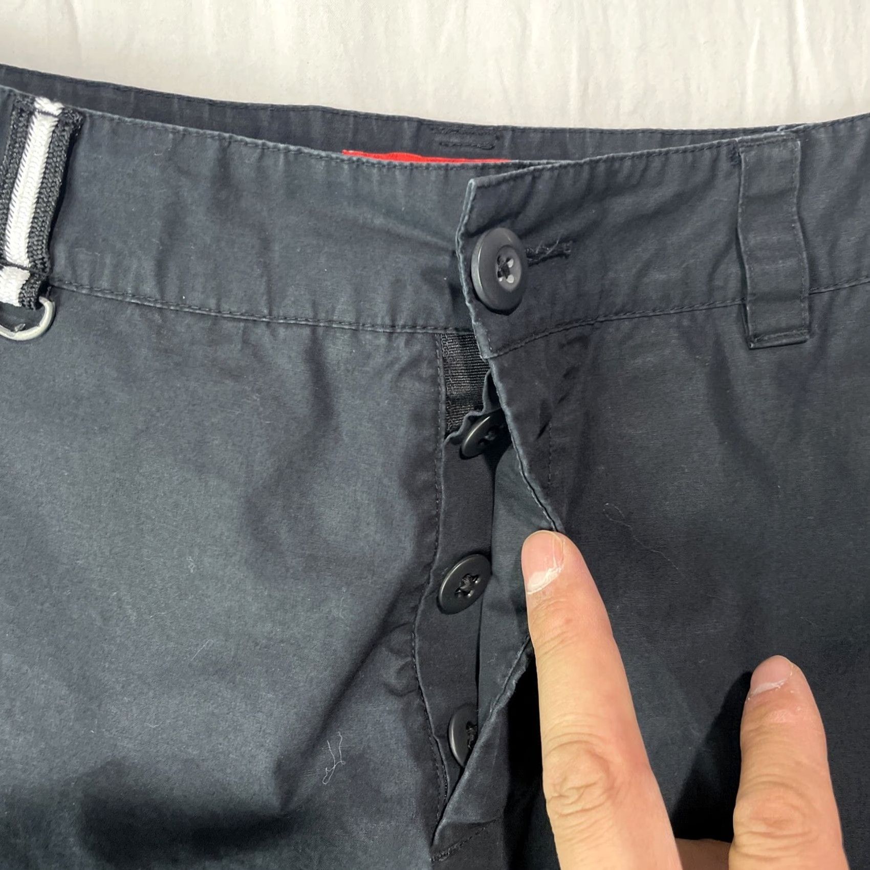 Nike Nike Shorts Mens Medium 32 Sportswear Woven 614632-010 Black Adult Button Fly Size US 31 - 5 Thumbnail