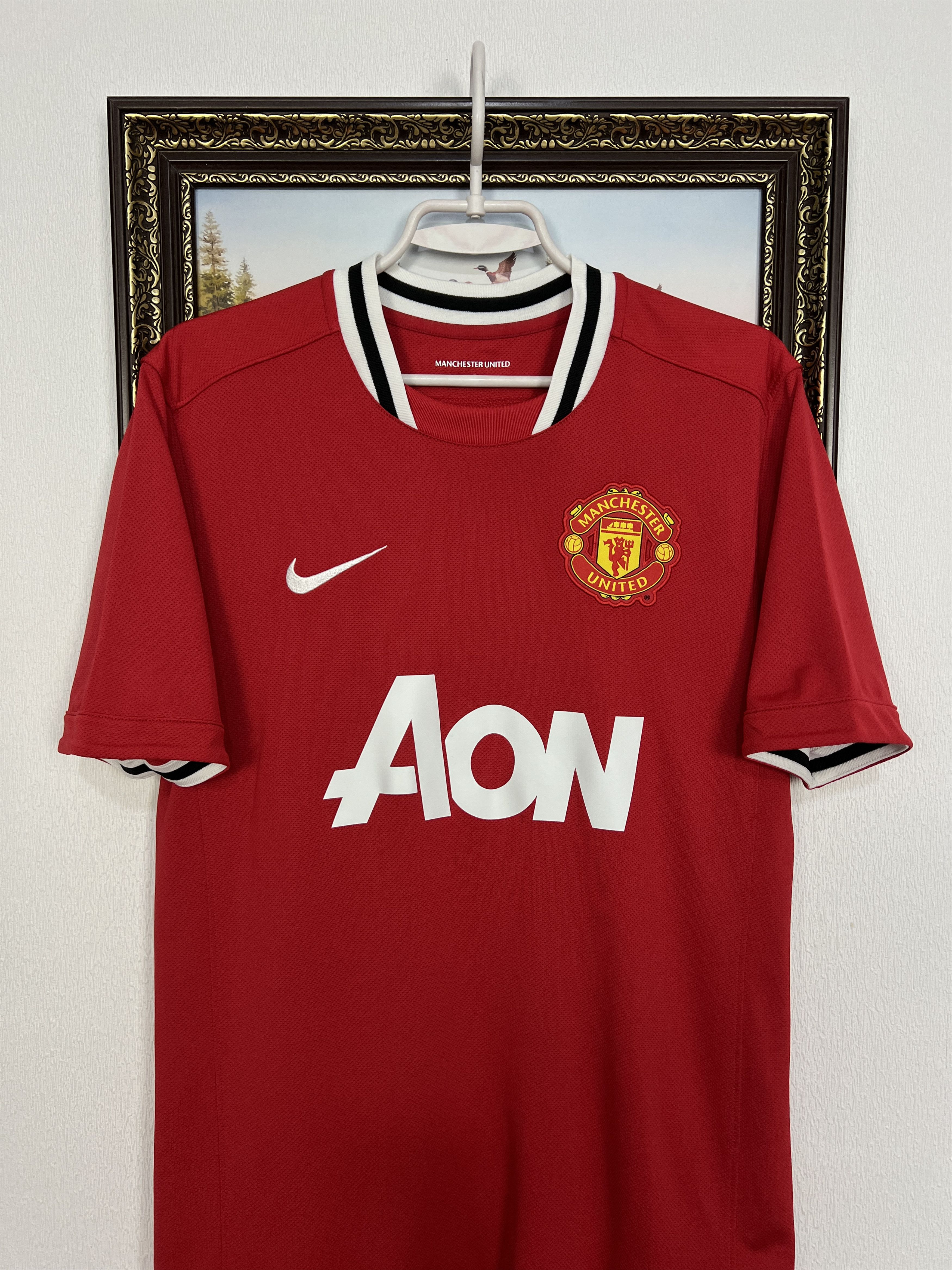 Nike Manchester United Home football shirt Soccer Jersey Trikot Size US M / EU 48-50 / 2 - 2 Thumbnail