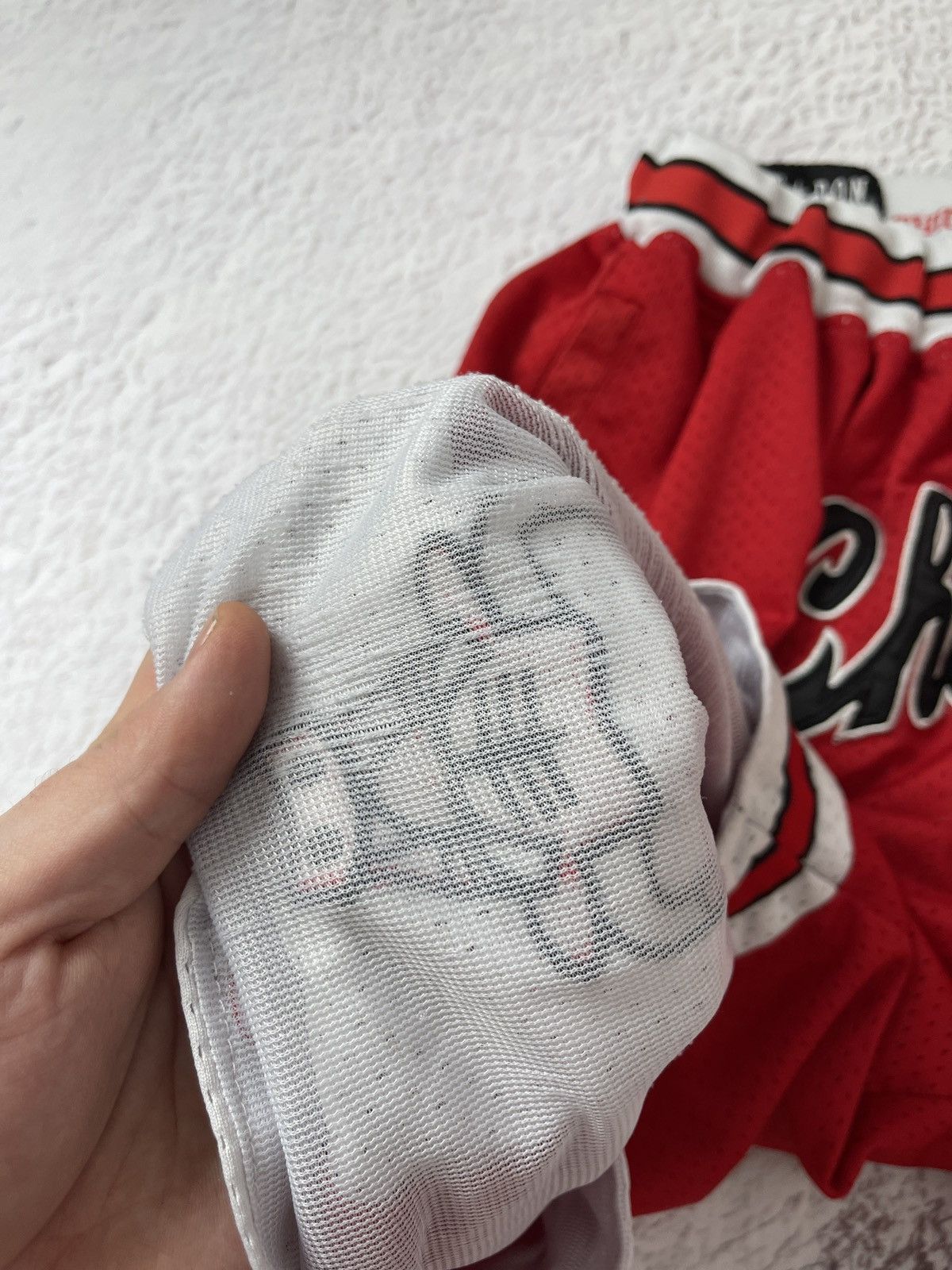 NBA Chicago Bulls Just Don vintage made in USA shorts 1997-98 Size US 30 / EU 46 - 12 Thumbnail