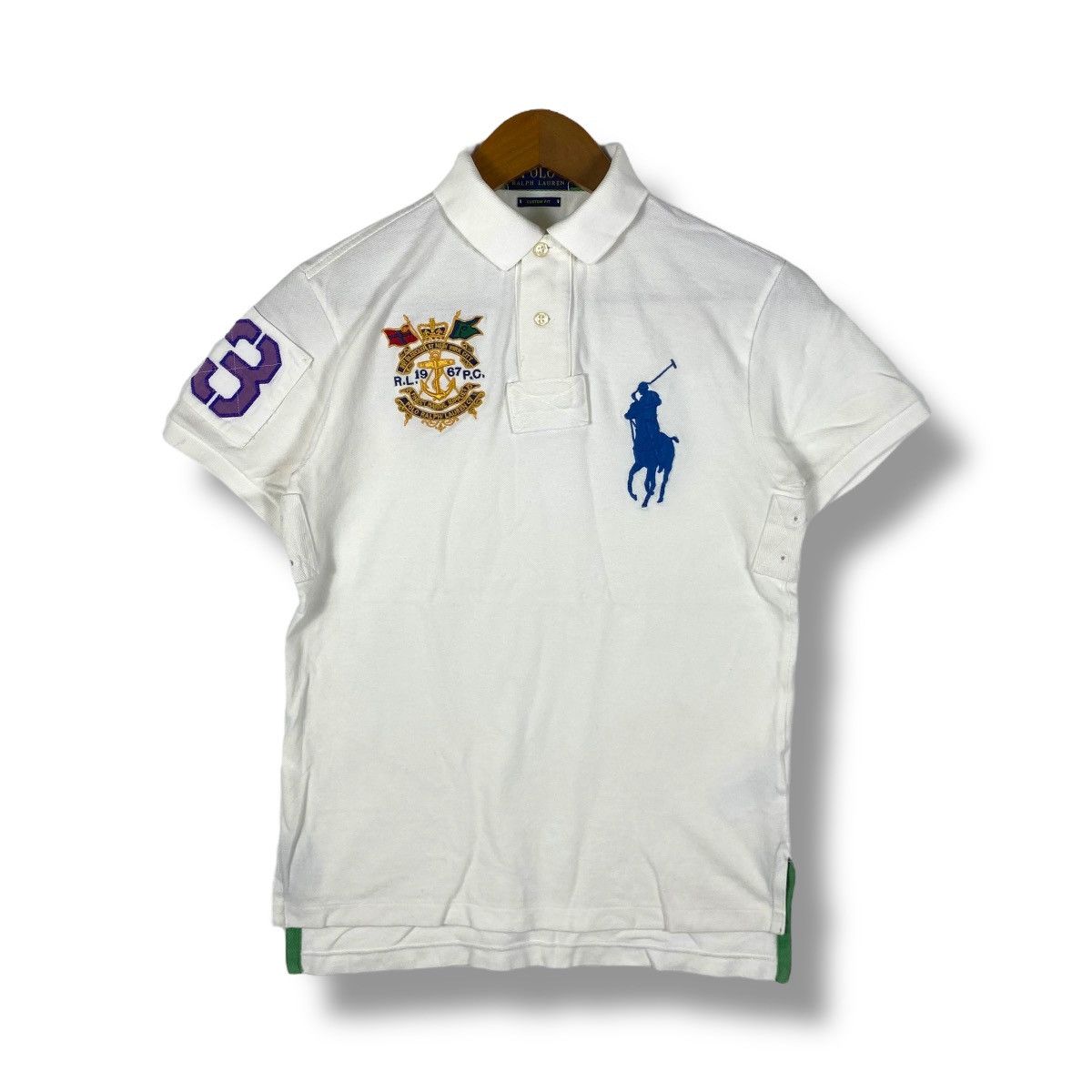 Polo Ralph Lauren × Ralph Lauren POLO RALPH LAUREN Custom Fit Polo Shirt Extra Small Size XS / US 0-2 / IT 36-38 - 1 Thumbnail