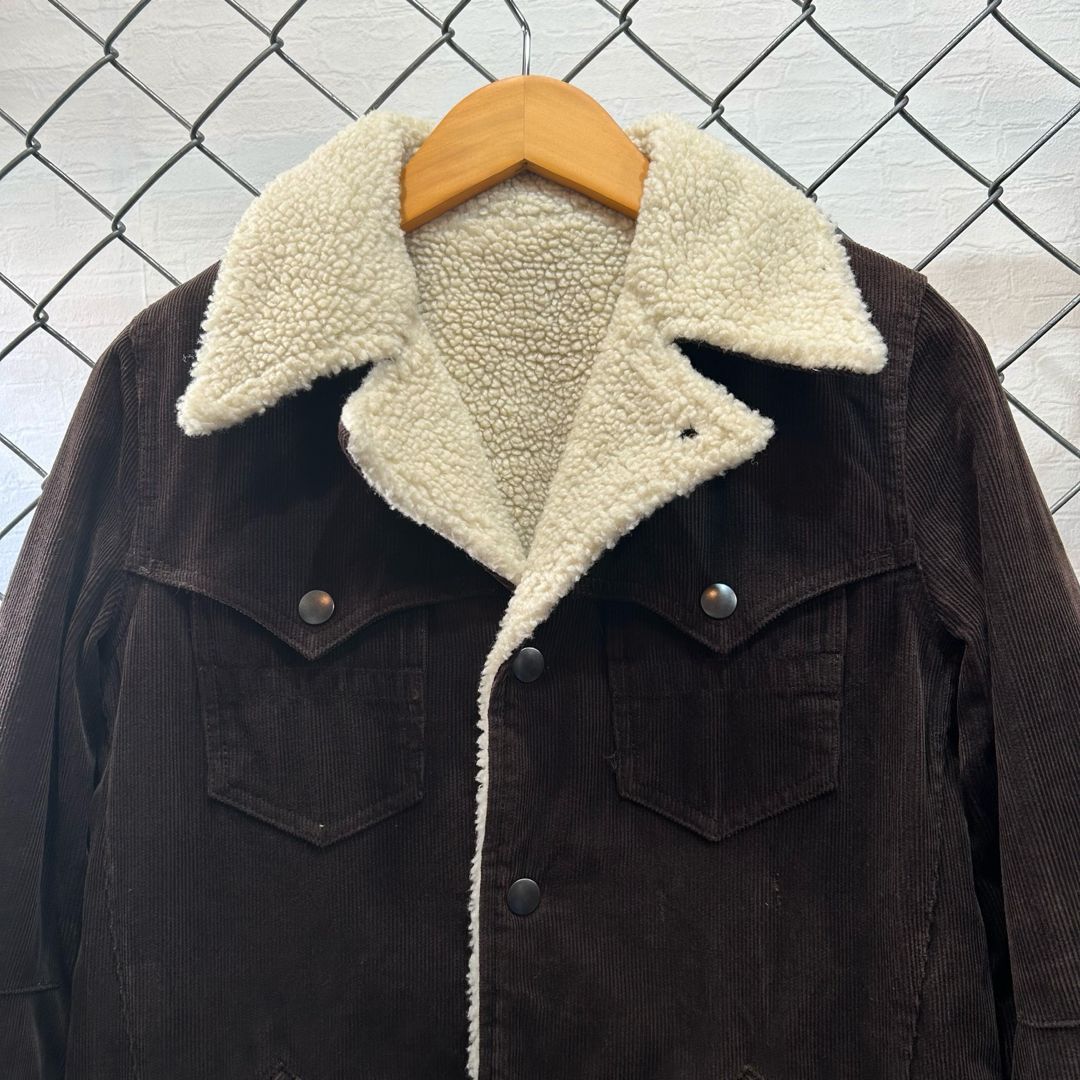 Number (N)ine AW07 "Love God Murder" Fleece Corduroy Lunch Jacket Size US XS / EU 42 / 0 - 4 Thumbnail