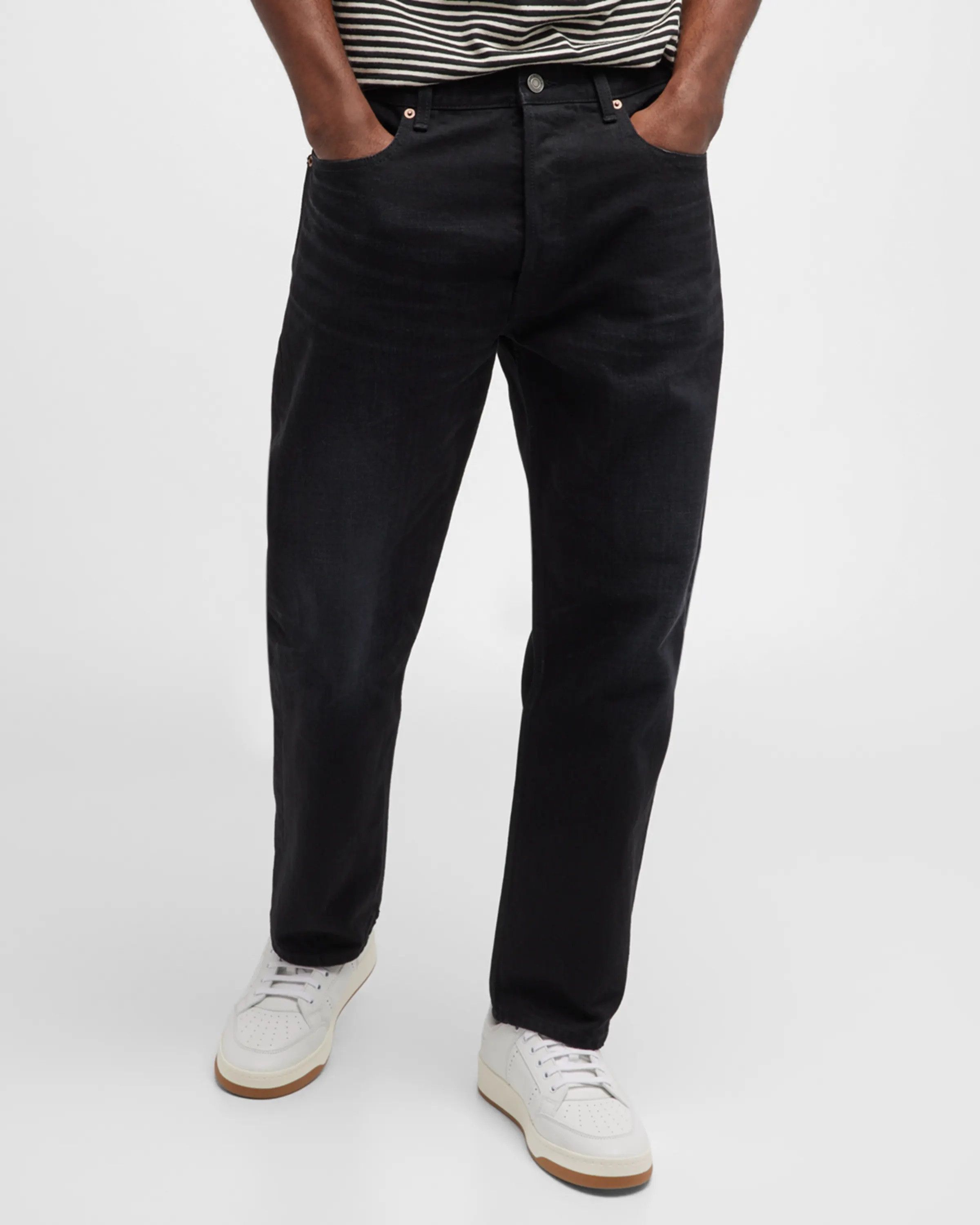 Saint Laurent Paris Saint Laurent D34 Mick Jeans - 17.75" Waist - Osaka Black Size US 32 / EU 48 - 2 Thumbnail
