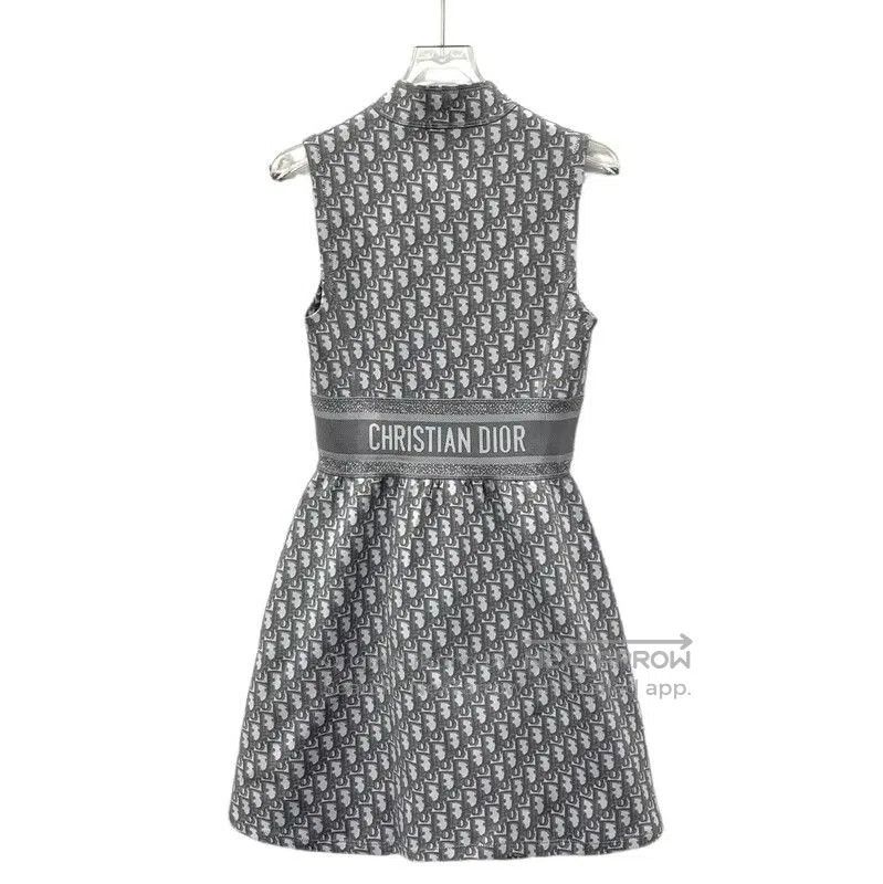 Dior Dior Grey Nylon Mini Dress . Size XXS / US 00 / IT 34 - 1 Thumbnail