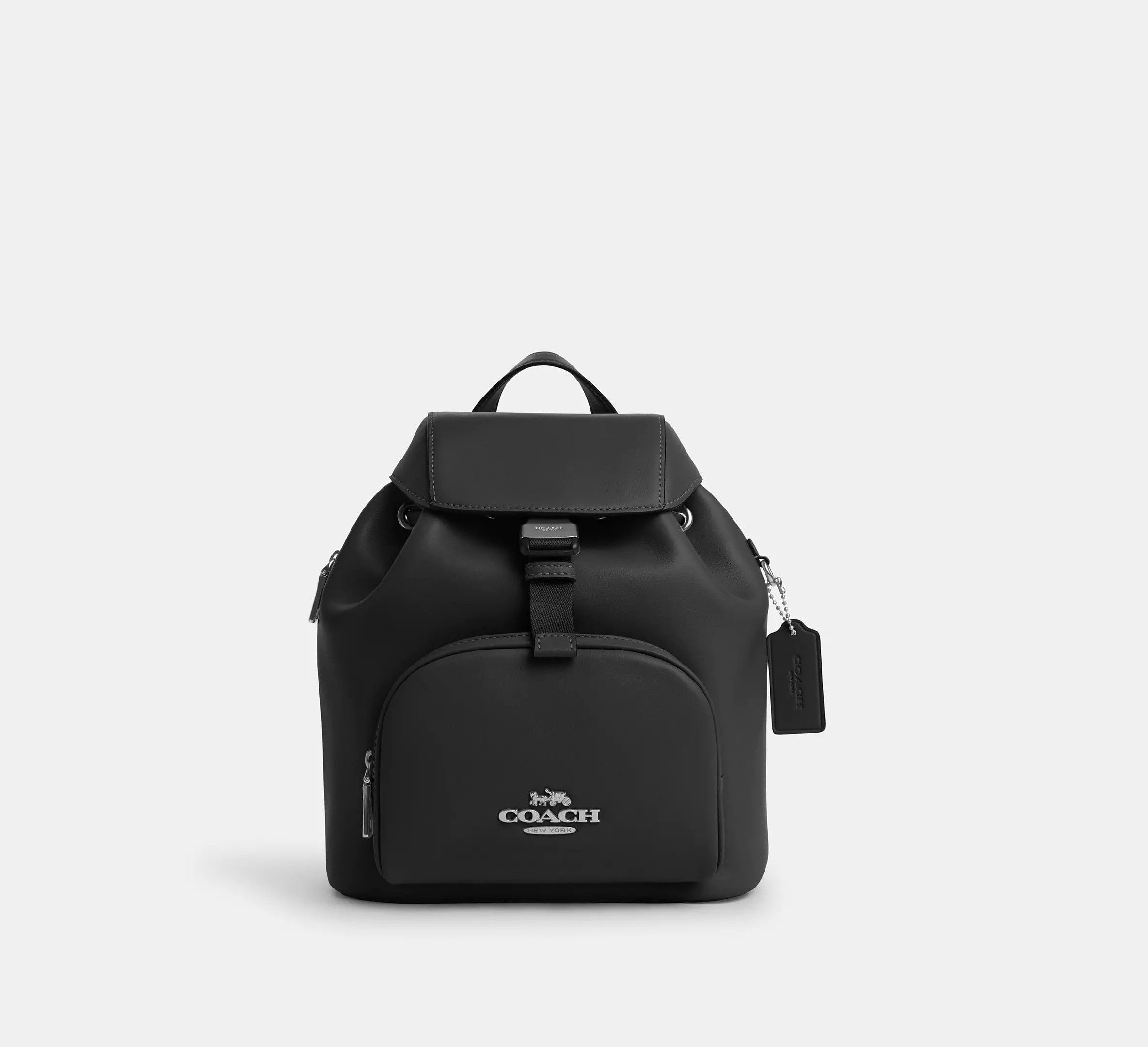 image of NWT Coach Pace Backpack Cr100 in Silver/Black, Women's