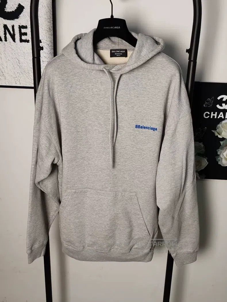 Balenciaga Balenciaga Embroidered Logo Sweatshirt Size US XXS / EU 40 - 1 Thumbnail