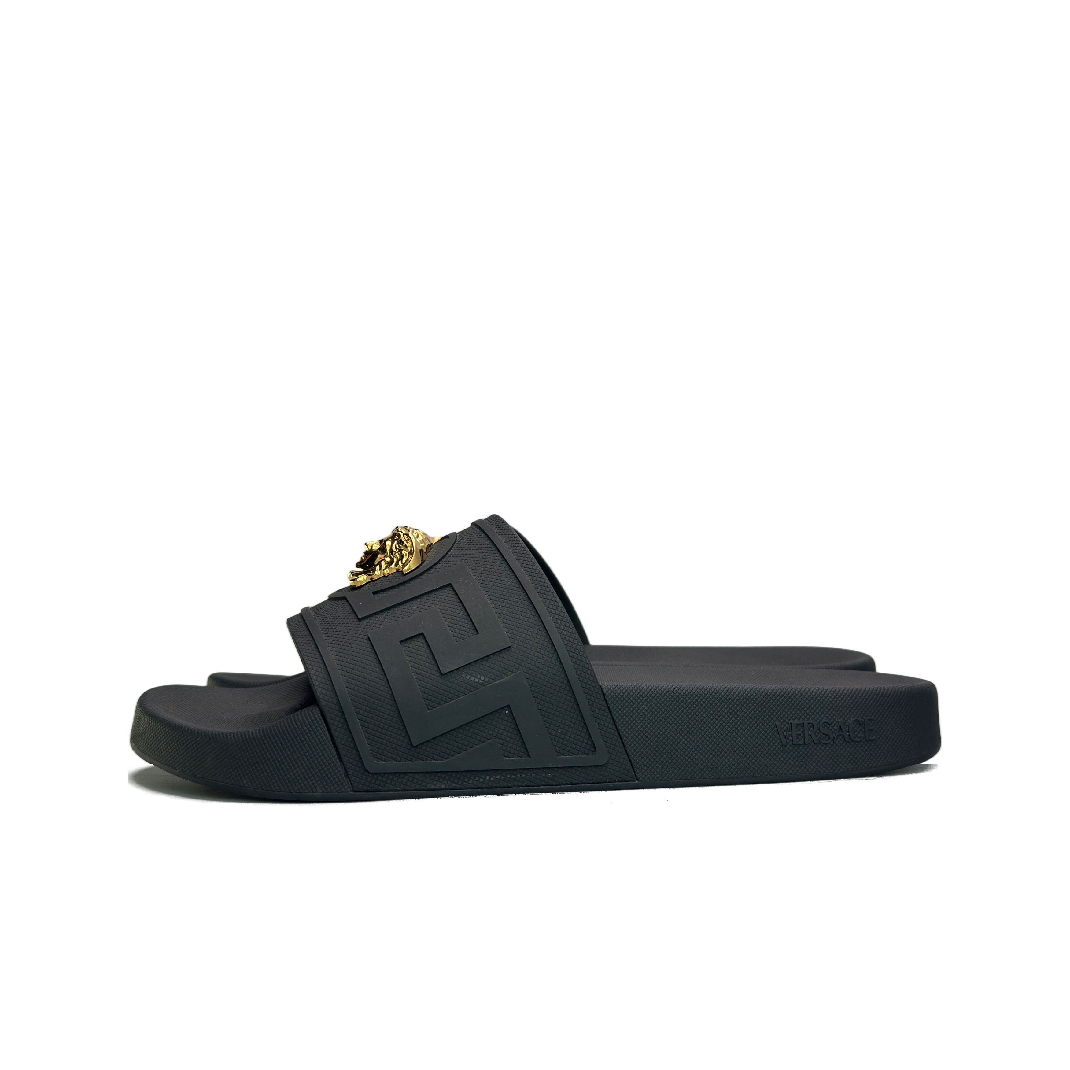 Versace Versace La Medusa Greek Key Slides Size 43 Size US 10 / EU 43 - 1 Thumbnail
